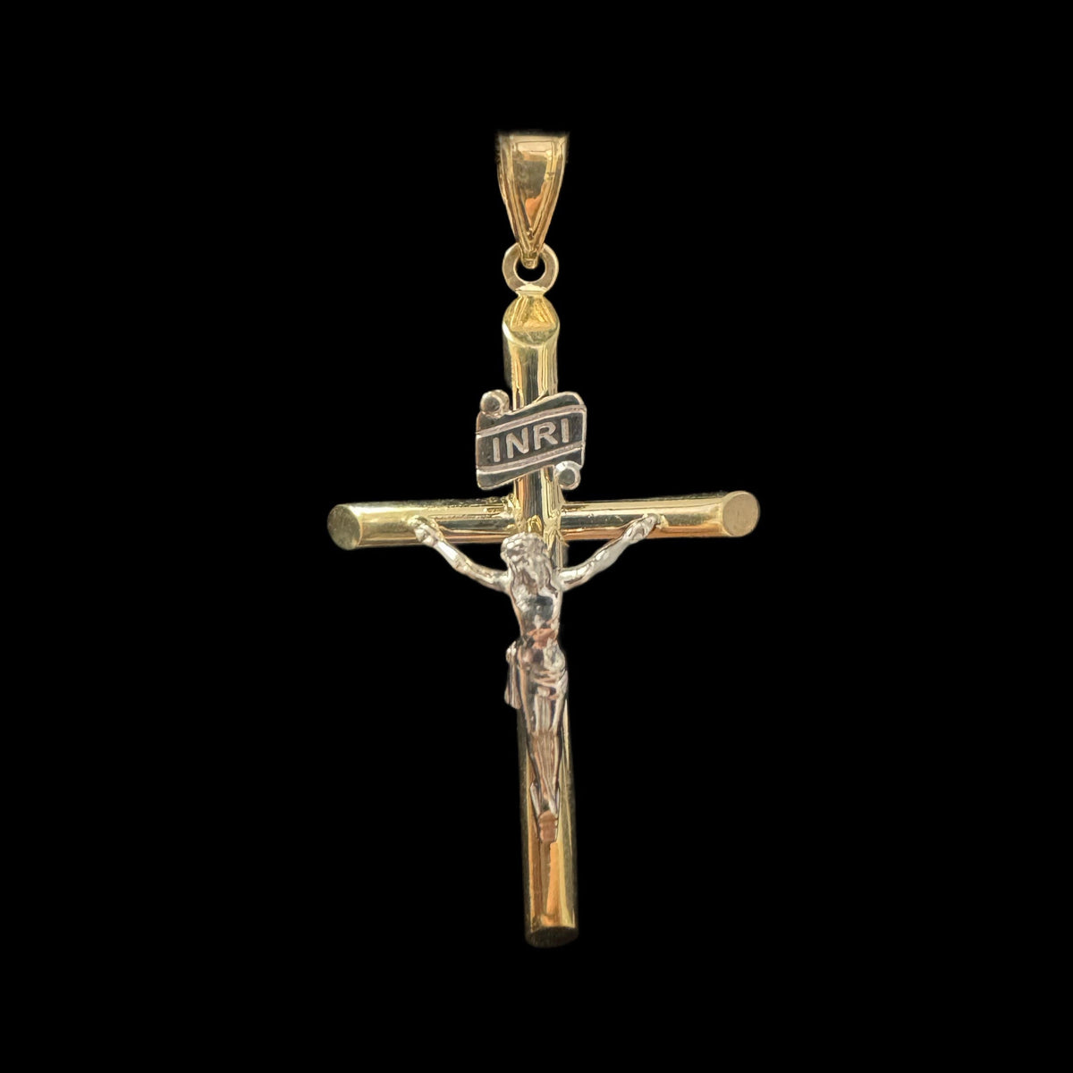 14K JESUS CROSS PENDANT (3.1GR)