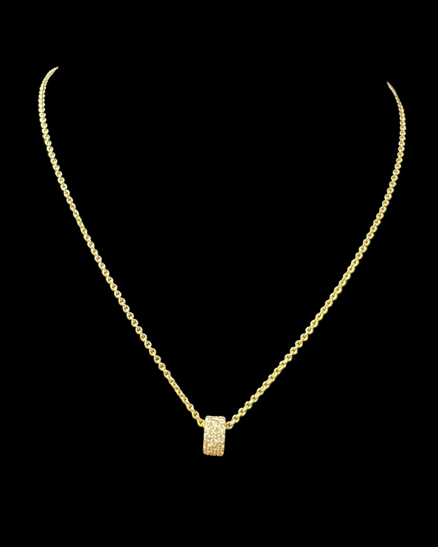 Wheel Necklace 1CT 5GR 14K 18"