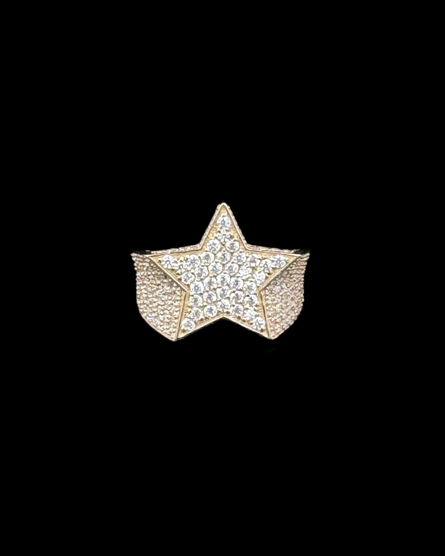 ANILLO ESTRELLA CZ 6.2GR 14K 11"