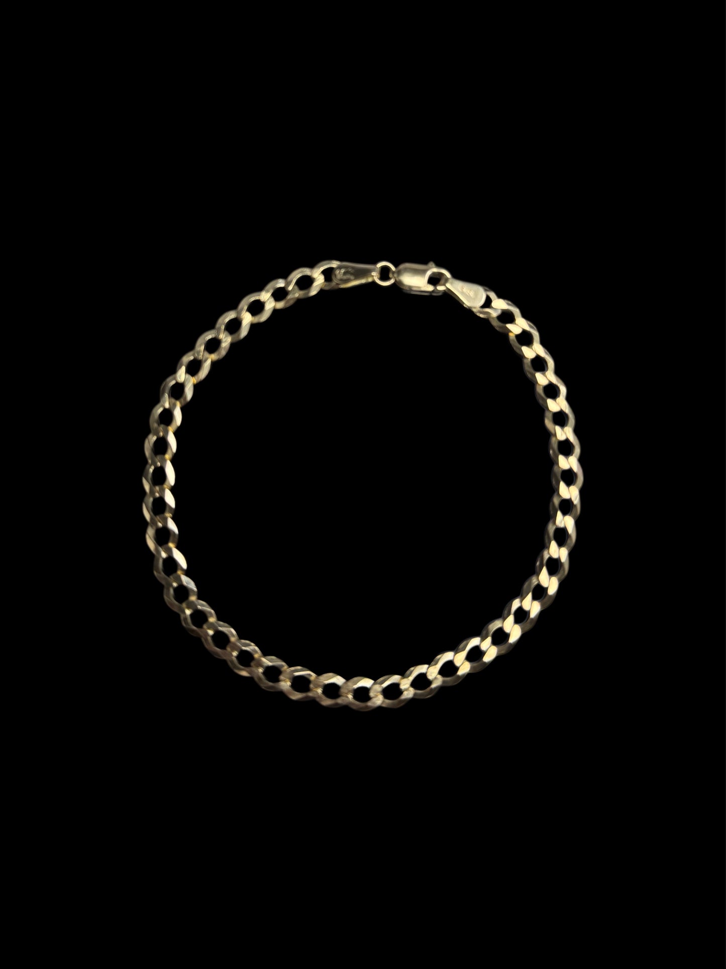 14K GOLD SOLID CUBAN BRACELET (4.8GR 4.7MM 8")