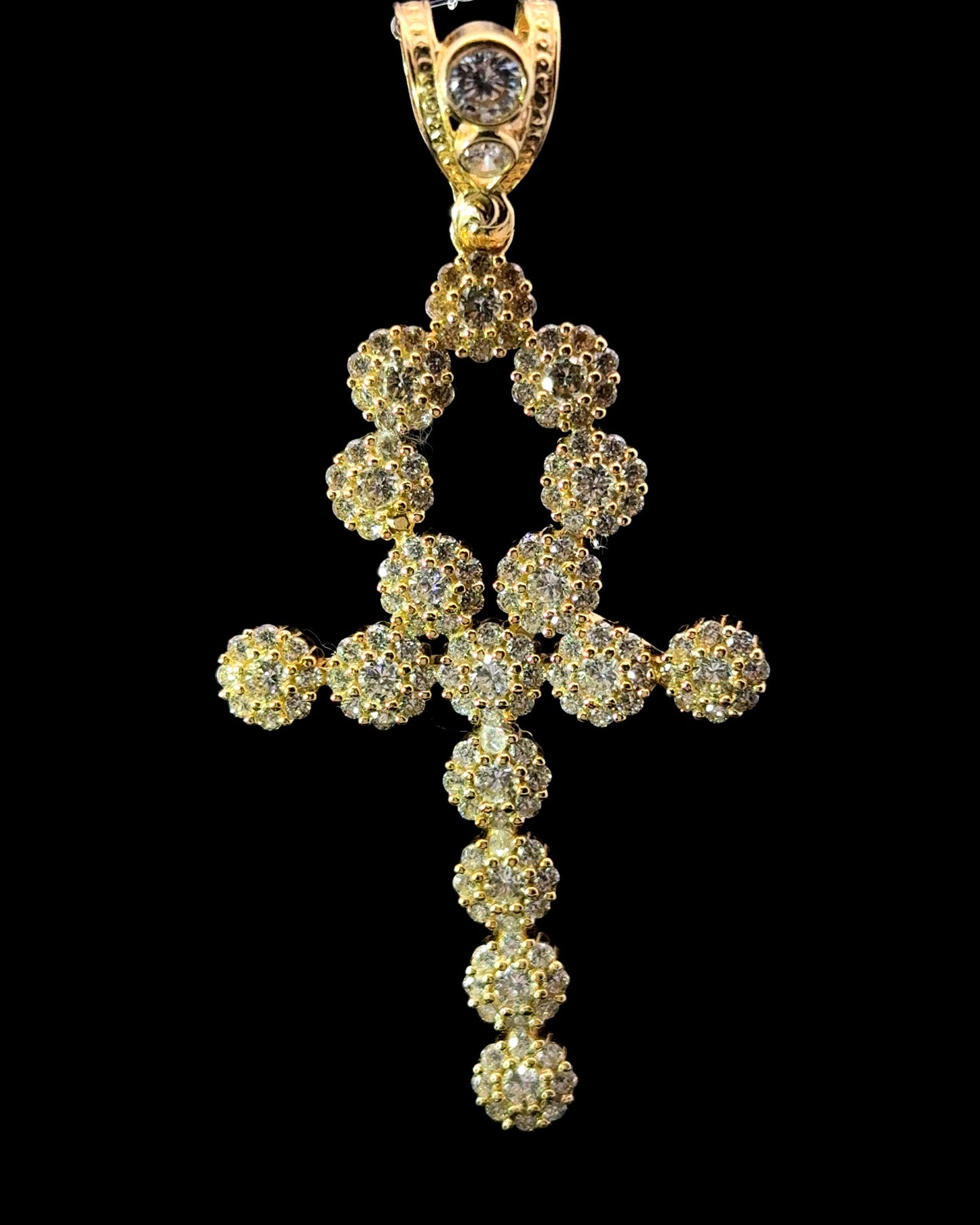 PENDANT CRUZ LAZO CZ 8.9GR 14K