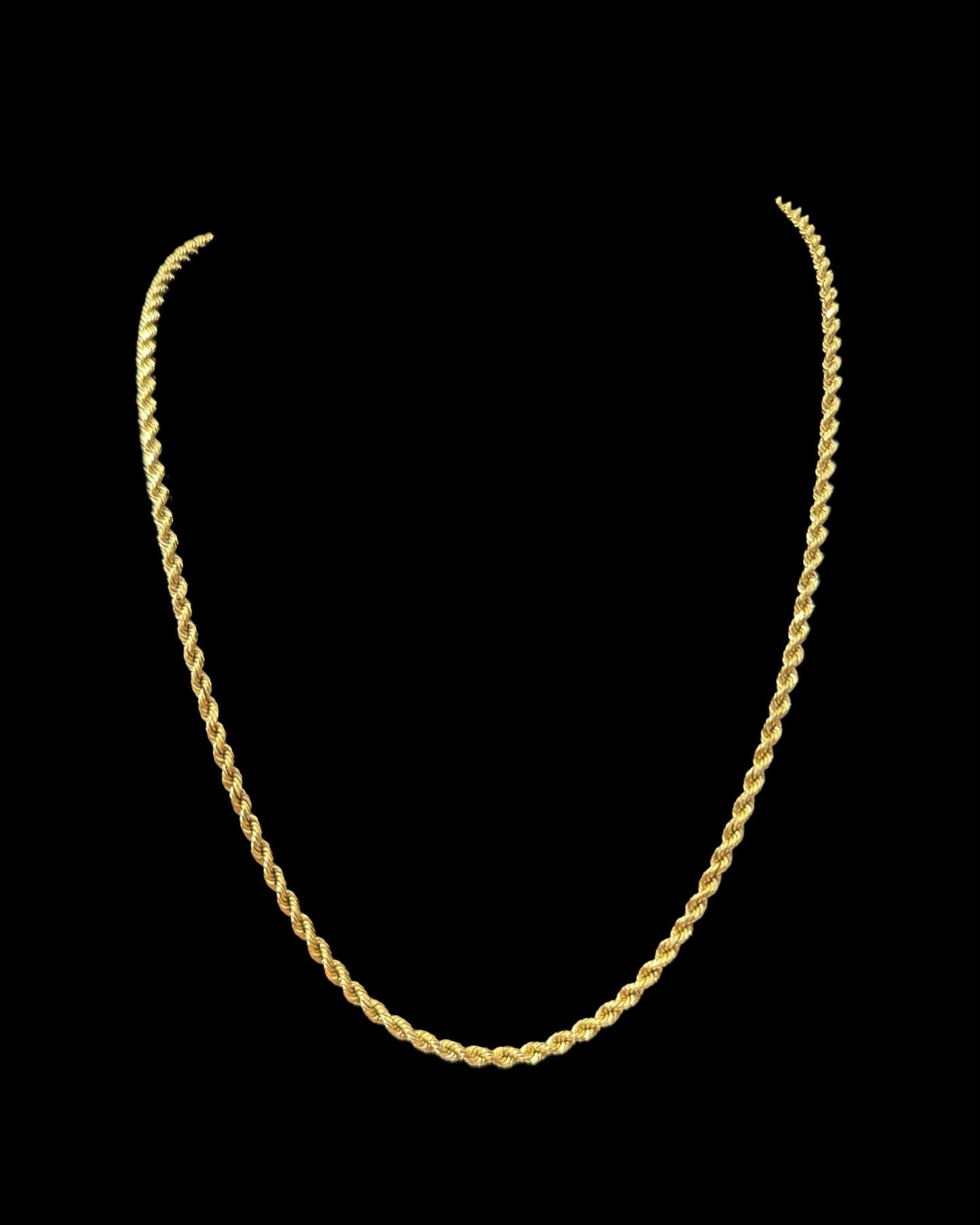 CADENA ROPE HOLLOW 6.3GR 3MM 14K 22"