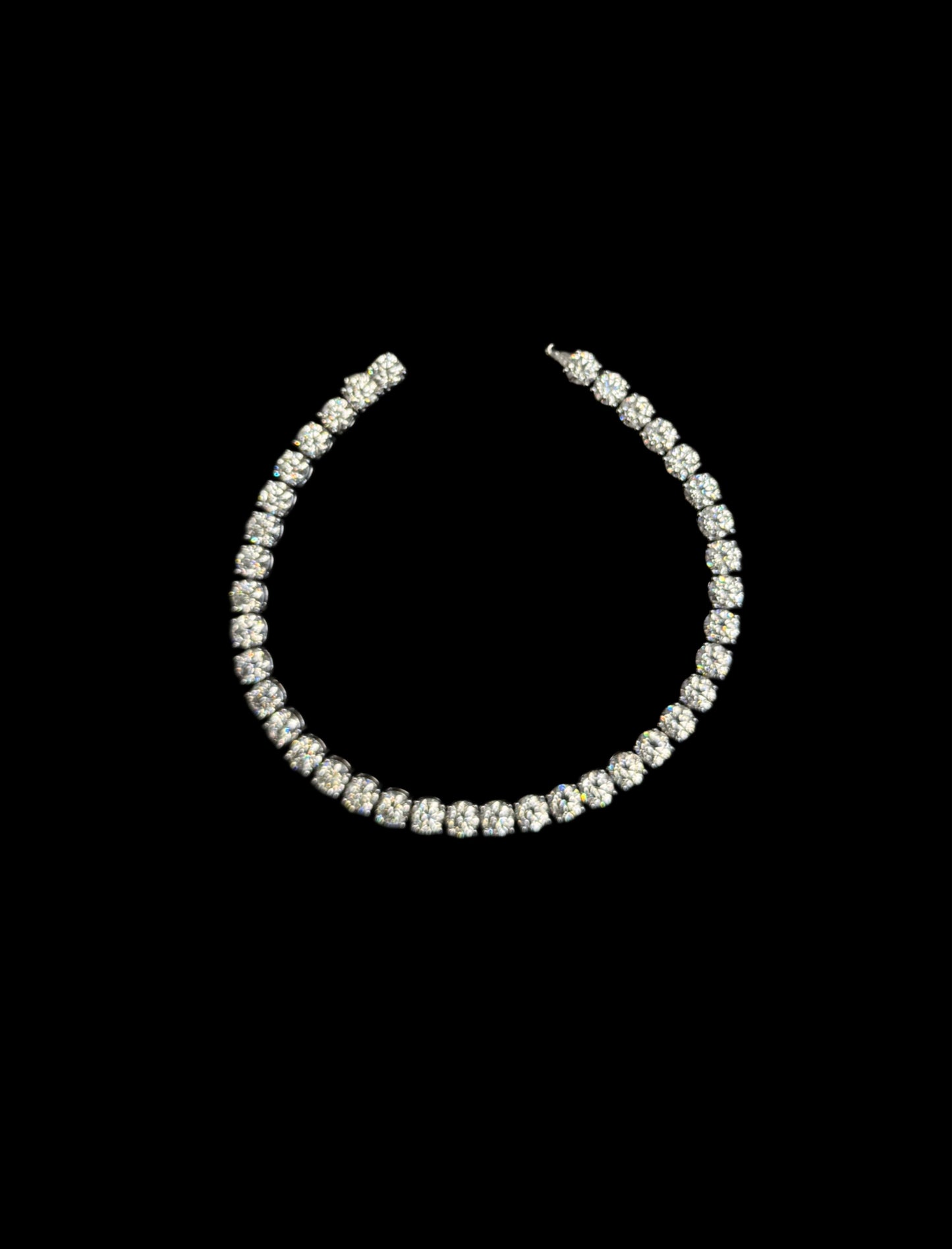 925 SILVER MOISSANITE TENNIS BRACELET (16.9GR 5MM 18.51CTW 8")