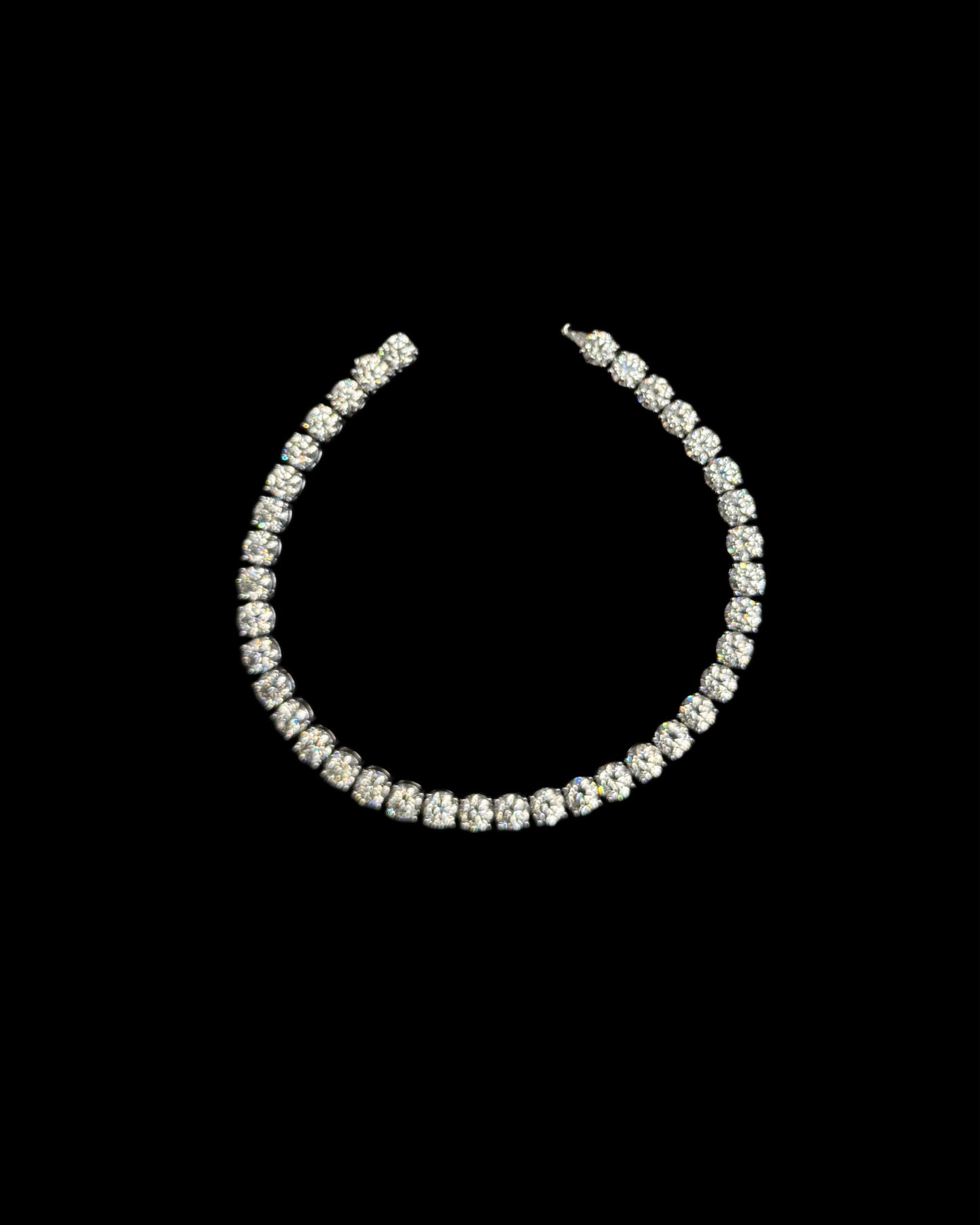 925 SILVER MOISSANITE TENNIS BRACELET (16.9GR 5MM 18.51CTW 8")