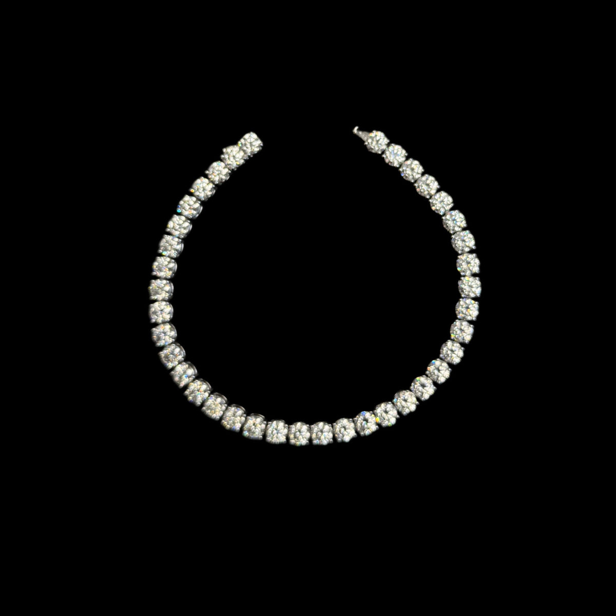 925 SILVER MOISSANITE TENNIS BRACELET (16.9GR 5MM 18.51CTW 8")