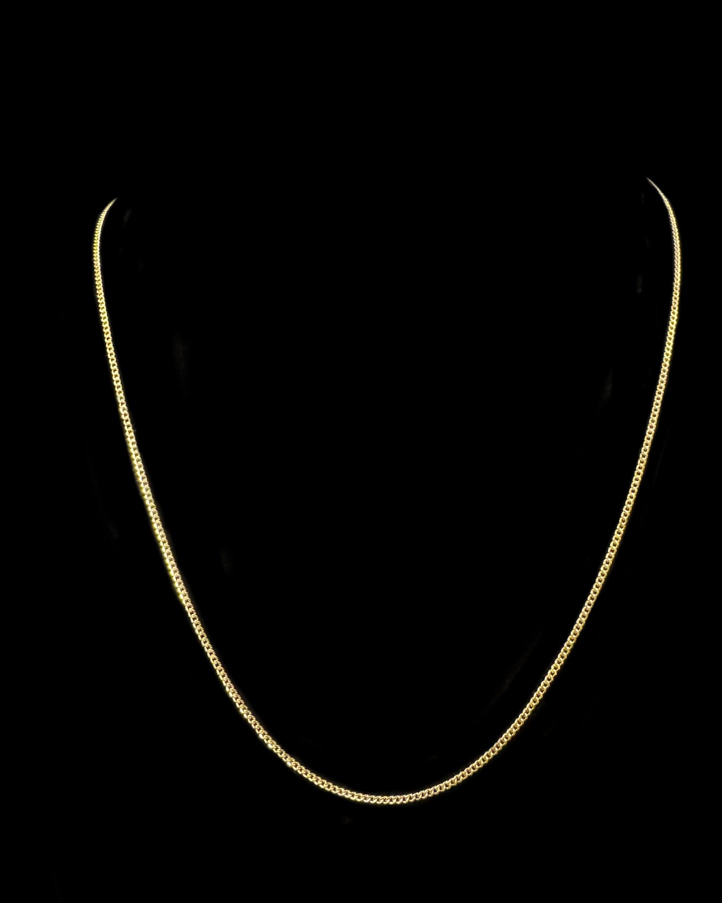 CADENA CUBANA HOLLOW 2.9GR 1.5MM 14K 18”