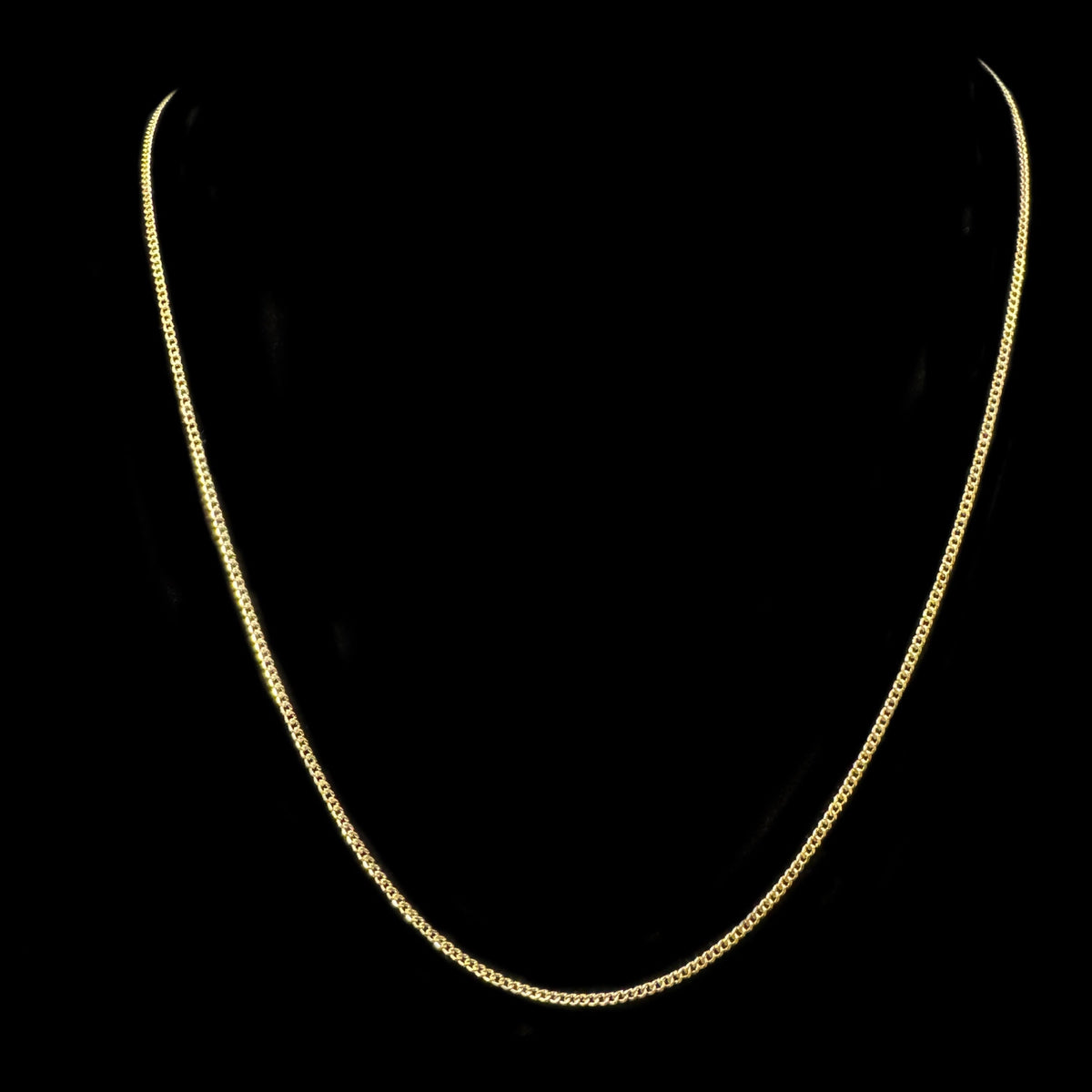14K HOLLOW CUBAN CHAIN (2.9GR 1.5MM 18”)