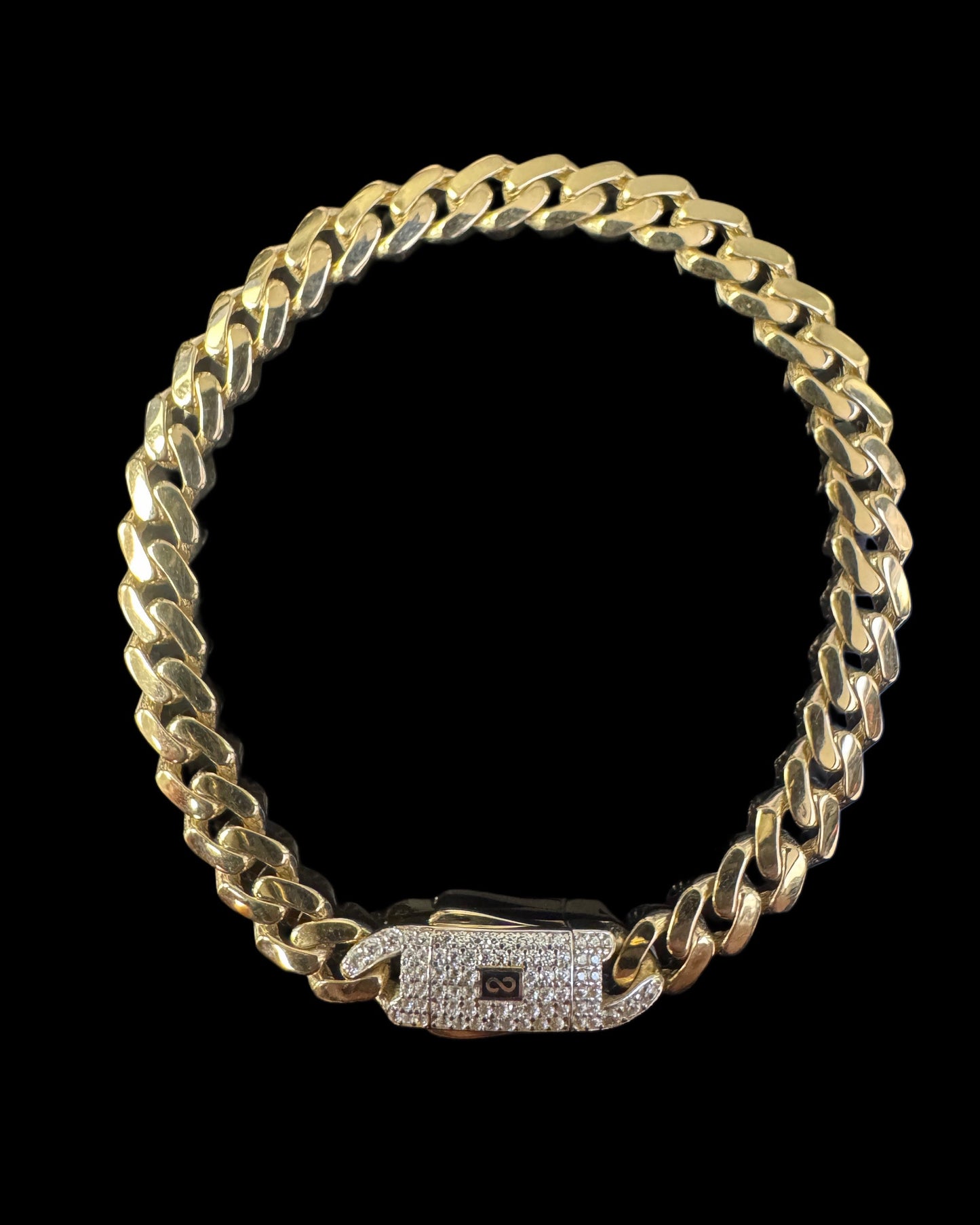 14K MONACI HOLLOW BRACELET (5.7GR 6MM 7")