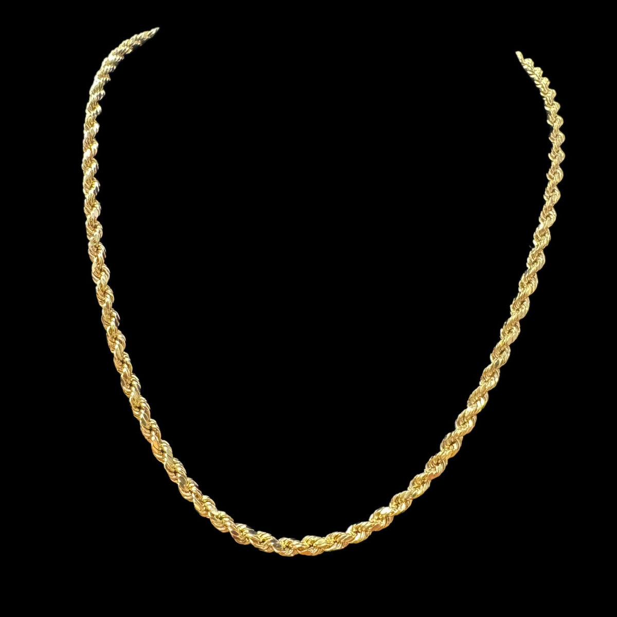 14K HOLLOW ROPE CHAIN (7.5GR 4MM 20")