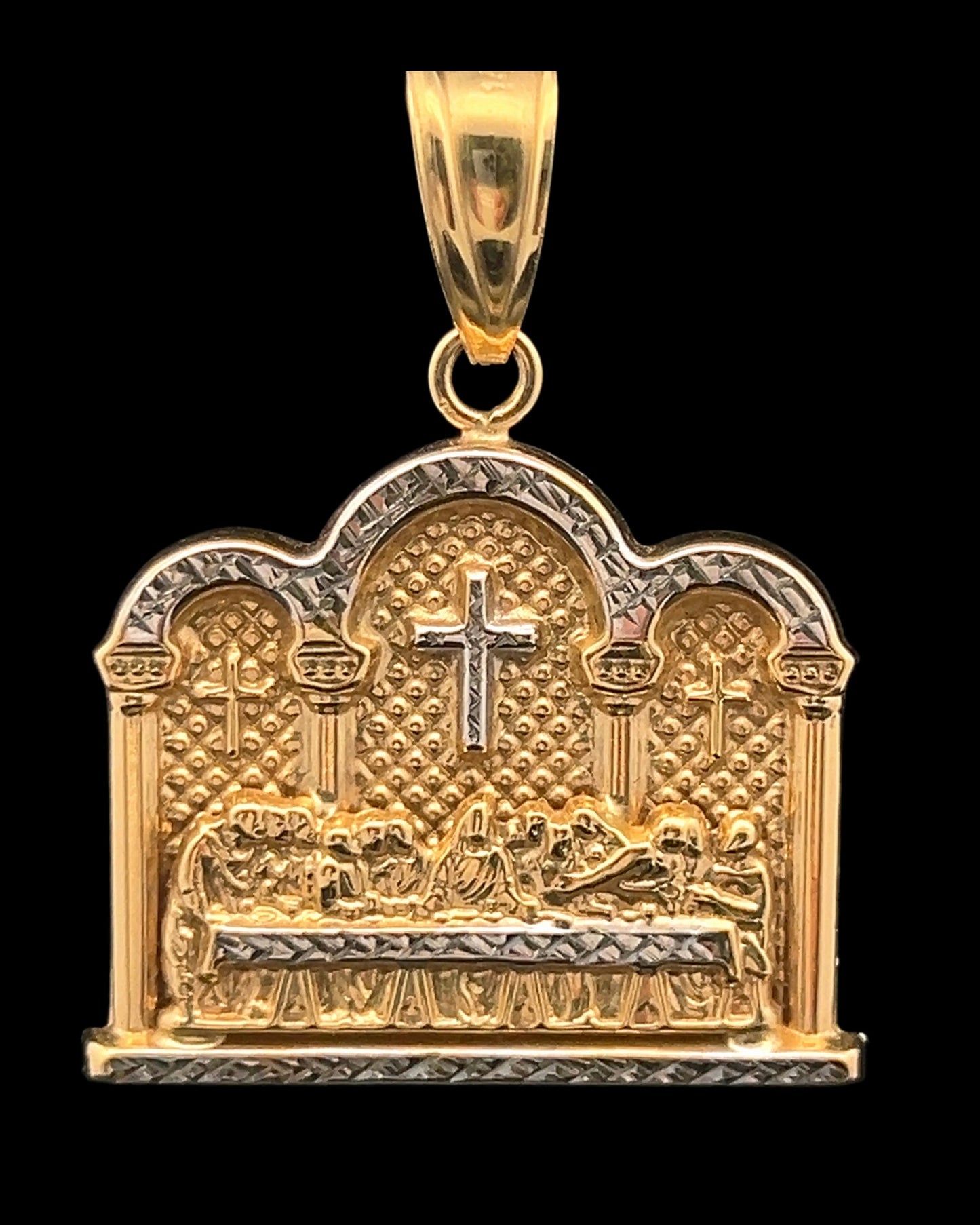 14K THE LAST SUPPER PENDANT (3.2GR)