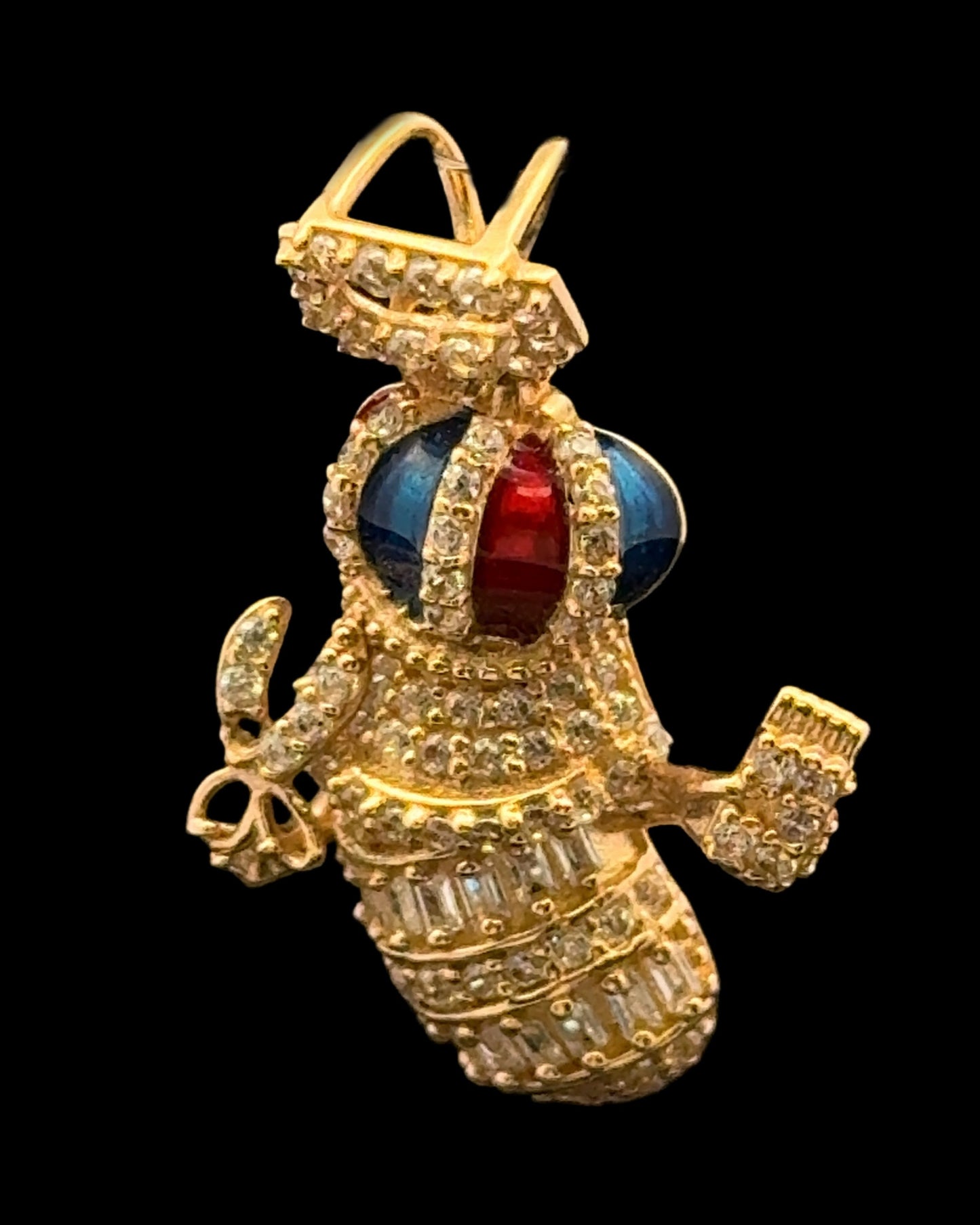 14K BARBERO PENDANT CZ (3.1GR)