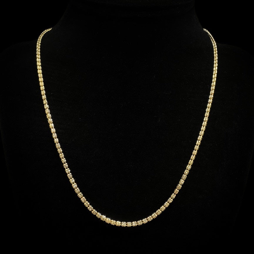 14K Yellow Moon Ice Chain (12 gr · 2.3 mm · 22")