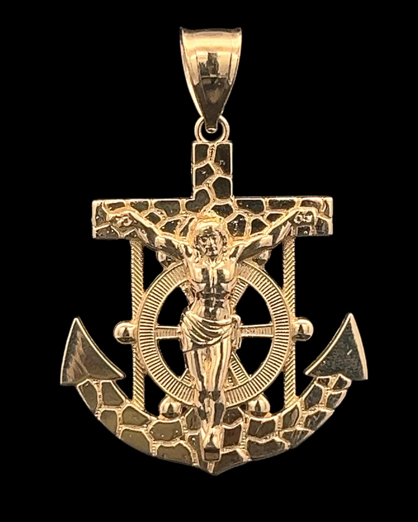 14K ANCHOR JESUS PENDANT (5.5GR)