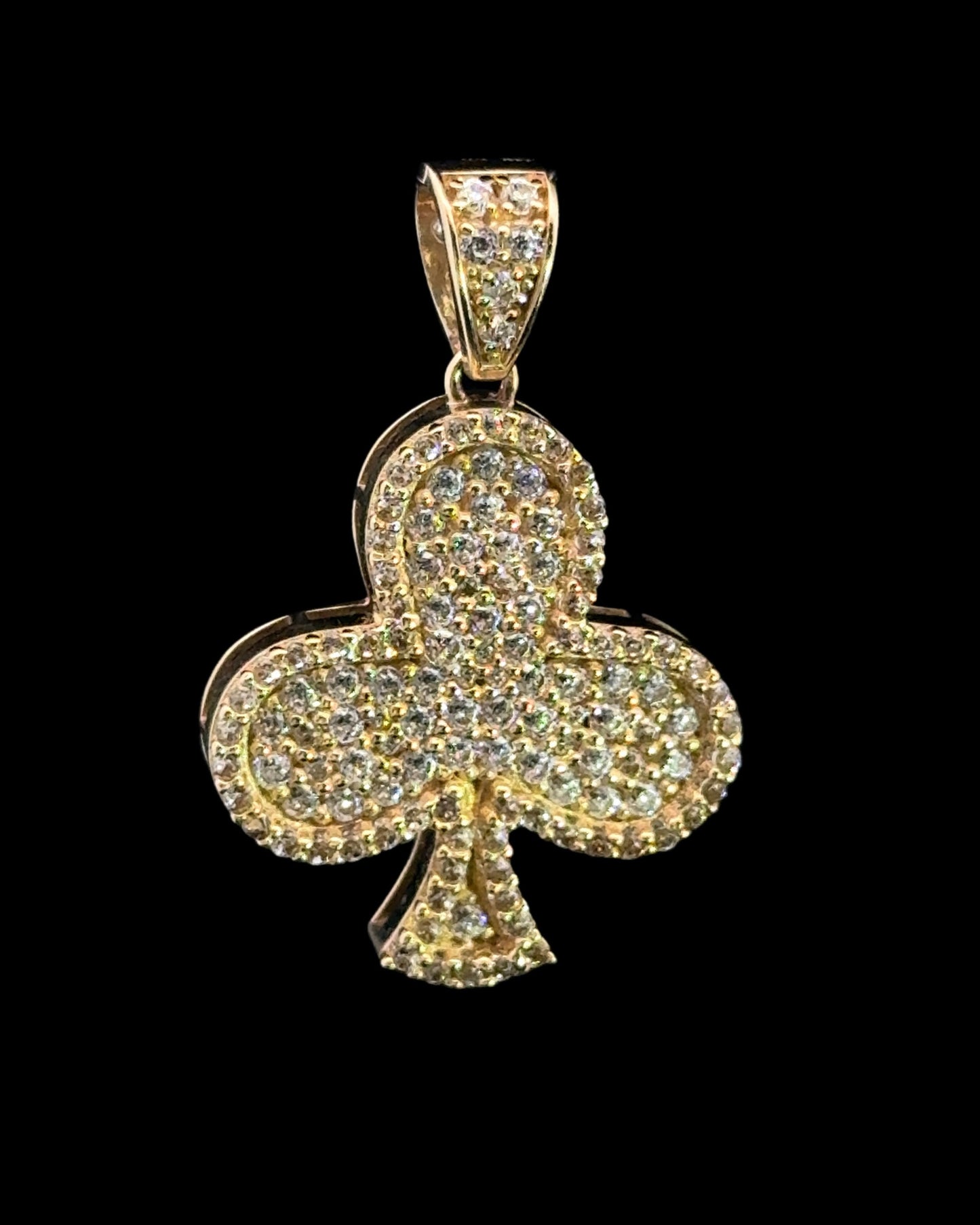 PENDANT TREBOL CZ 4.4GR 14K