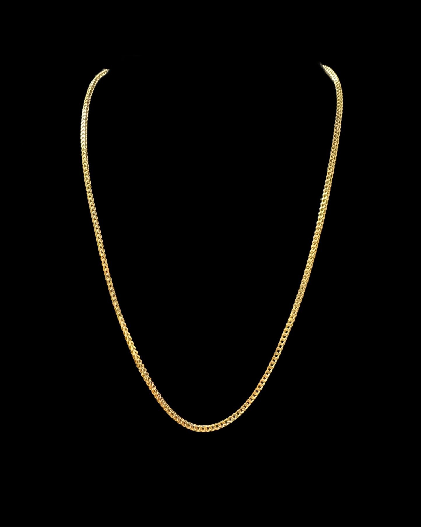 CADENA FRANCO HOLLOW 7.4GR 2.2MM 14K 22"