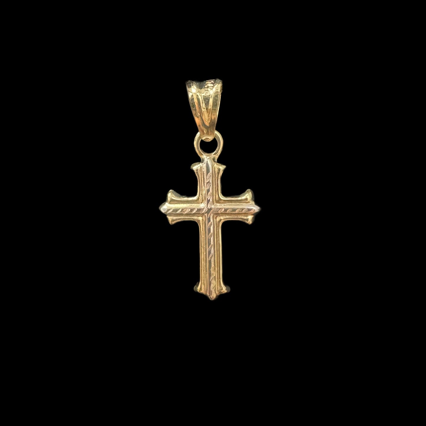 14k SMALL CROSS PENDANT (1GR)