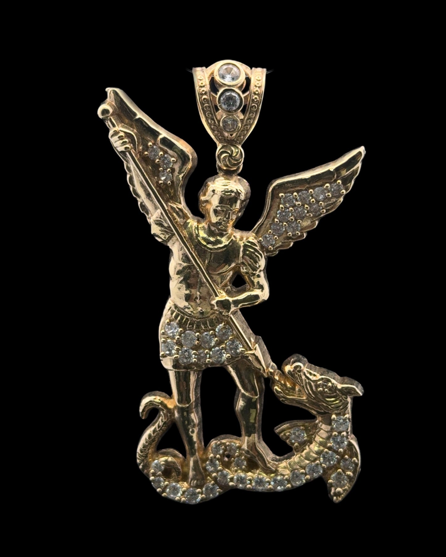 PENDANT ARCANGEL CZ 6.9GR 14K
