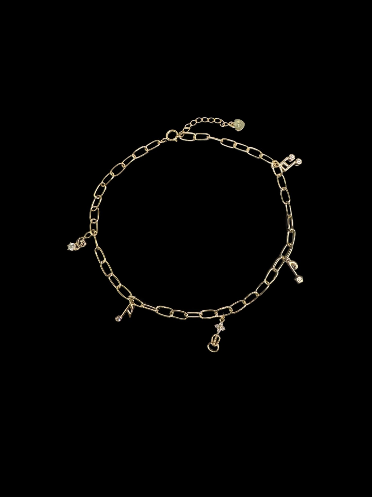 14K GOLD ANKLE BRACELET (4.7GR 10")