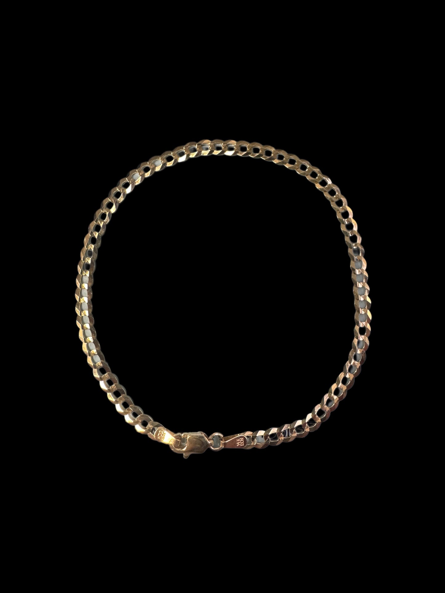 BRACELET CUBANA CLASICA 4GR 3.7MM 14K 10"