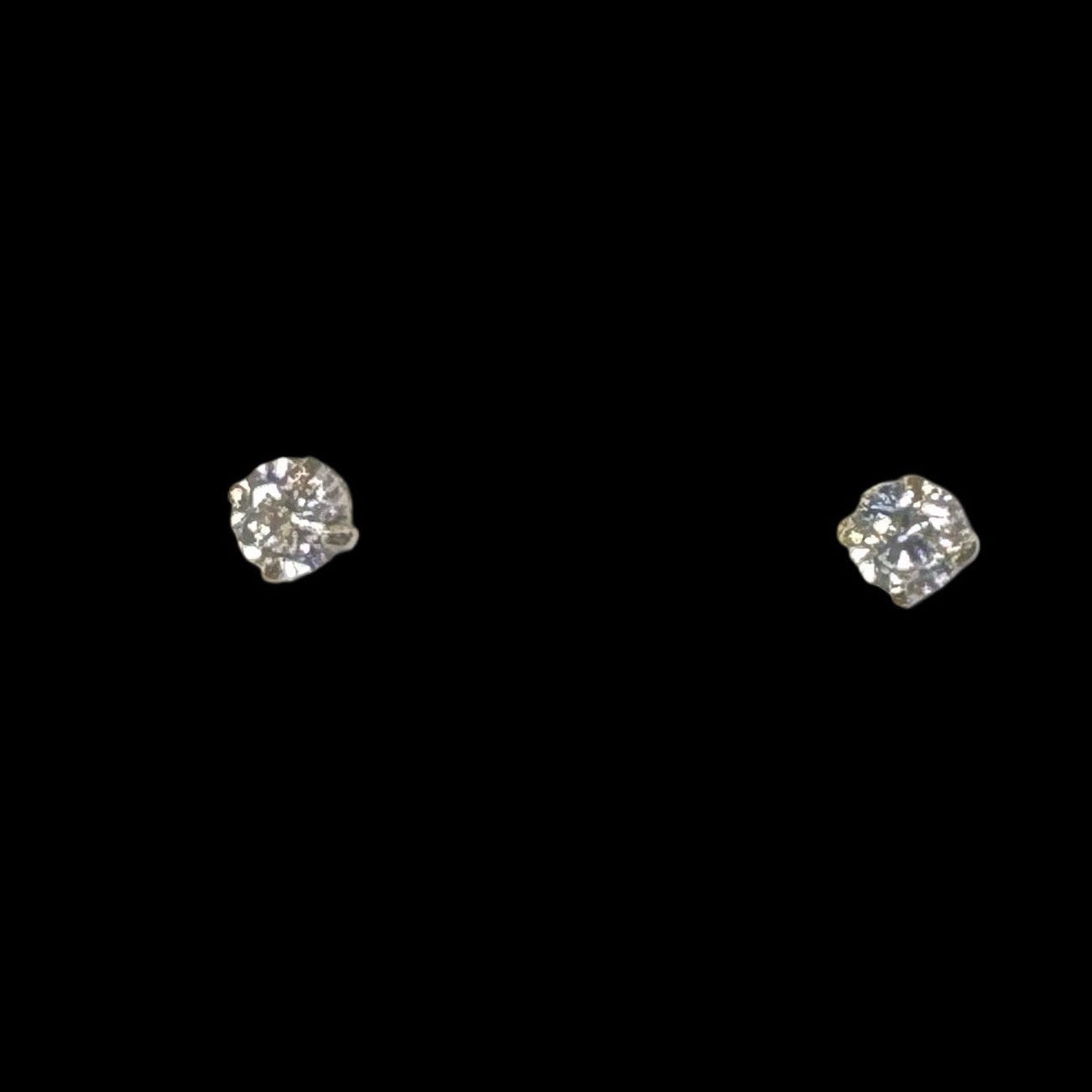 ARETES 14K GOLD ZIRCONIA SMALL
