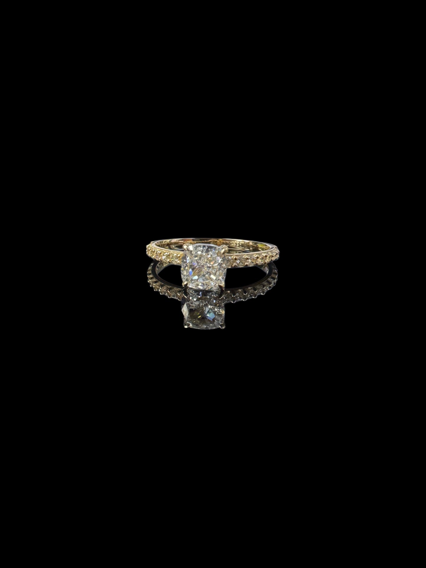 ANILLO DE COMPROMISO CZ 1.9GR 14K 7.5"