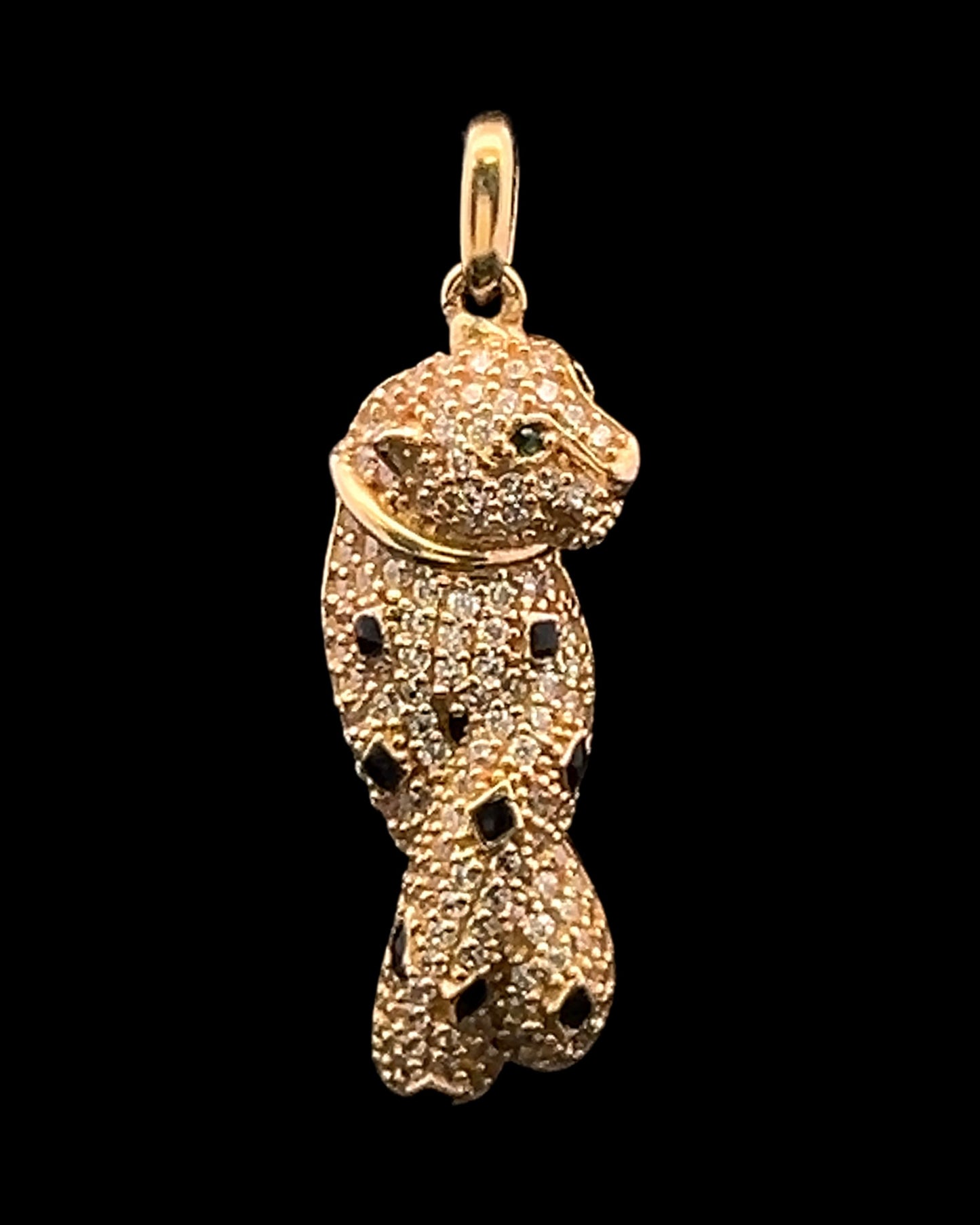PENDANT GUEPARDO CZ 4.6GR 14K