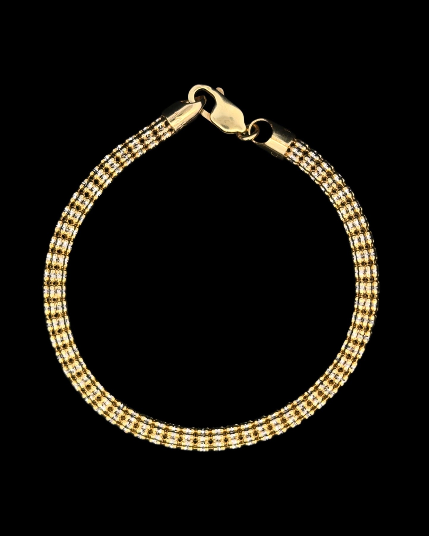 BRACELET MOON ICE AMARILLO 8.8GR 3.7MM 14K 7.5"