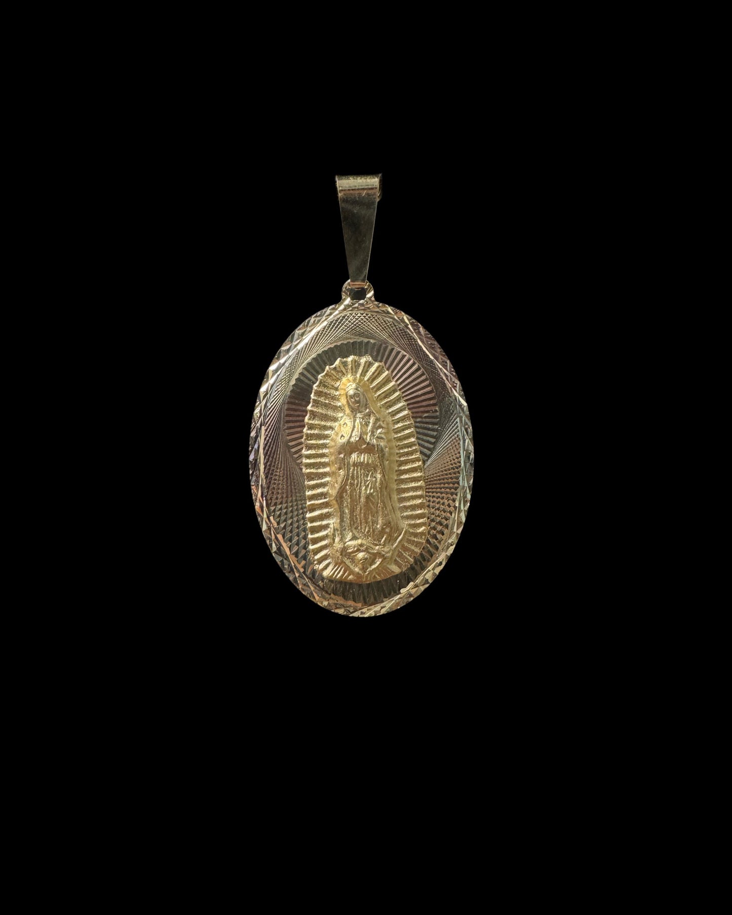 PENDANT VIRGEN BICOLOR 2.8GR 14K