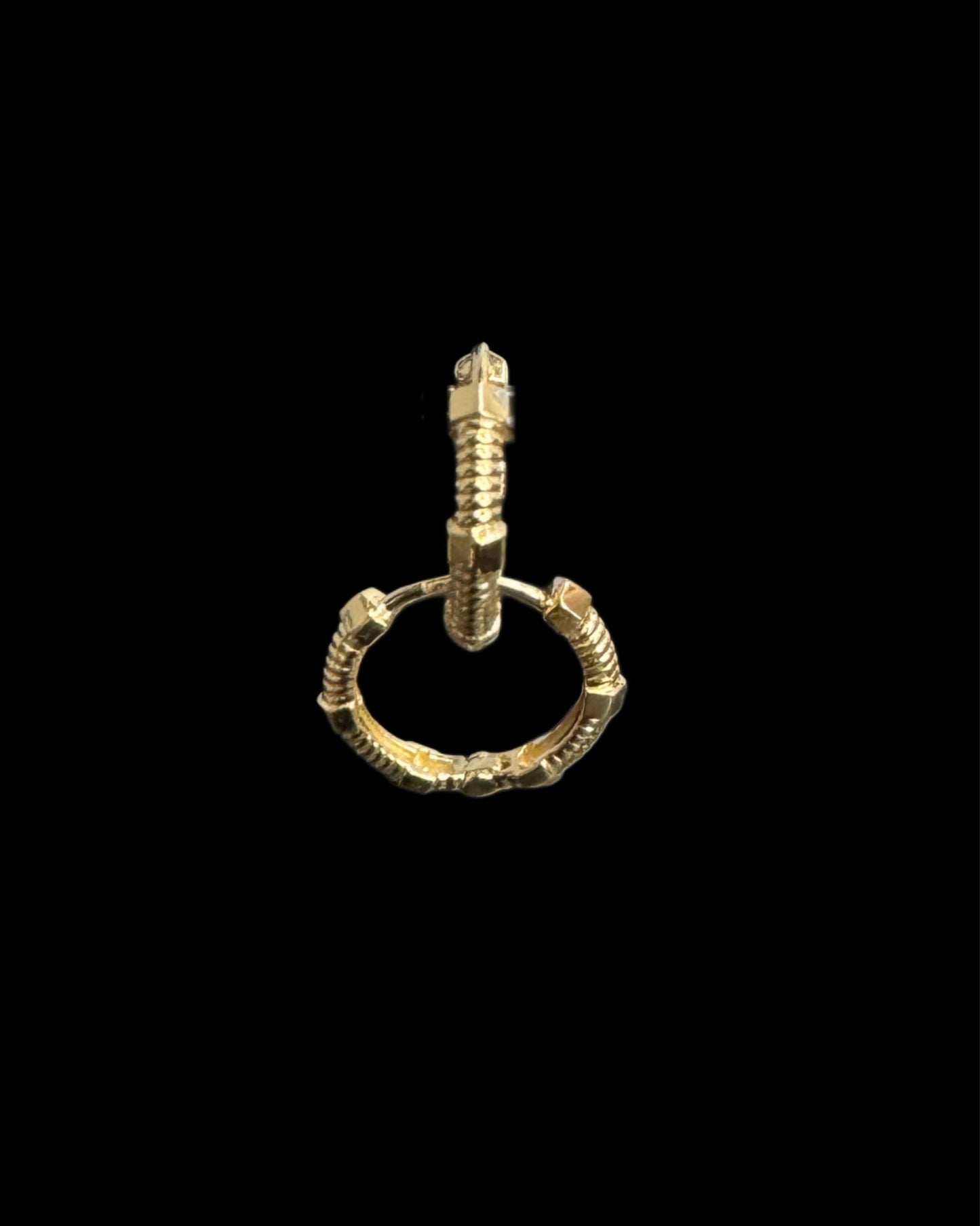 14K GOLD HUGGIES EARRINGS (1.9GR)