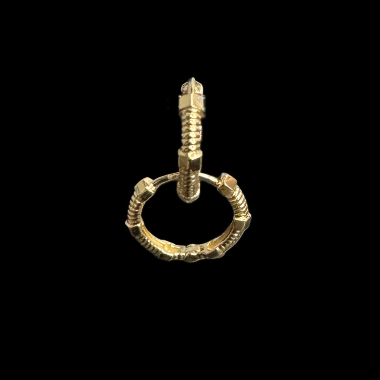 14K GOLD HUGGIES EARRINGS (1.9GR)
