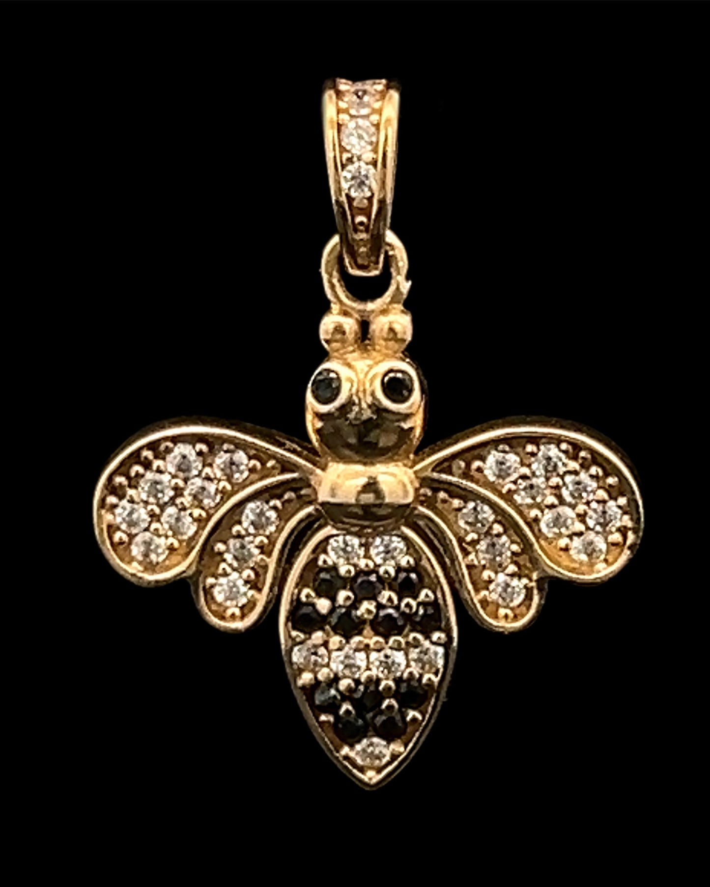 COLGANTE ABEJA CZ 1.6GR 14K