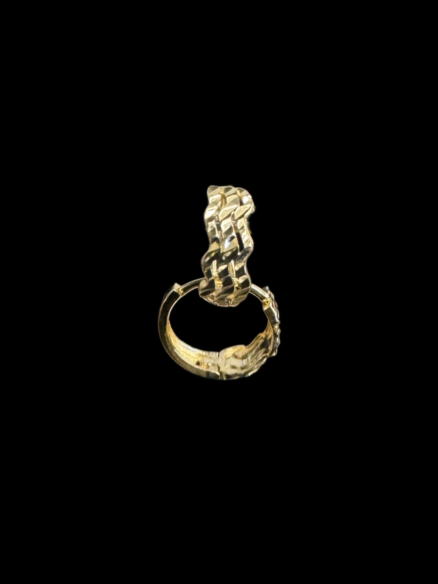 14K GOLD HUGGIES EARRING (1.2)