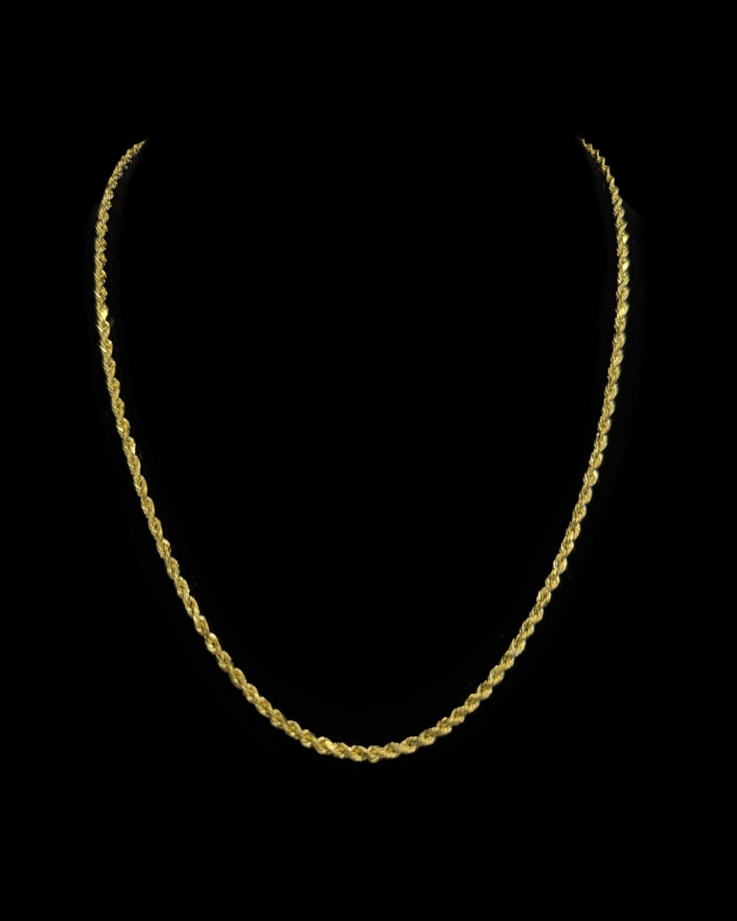 14K GOLD ROPE HOLLOW CHAIN (3.1GR 2.5MM 18")