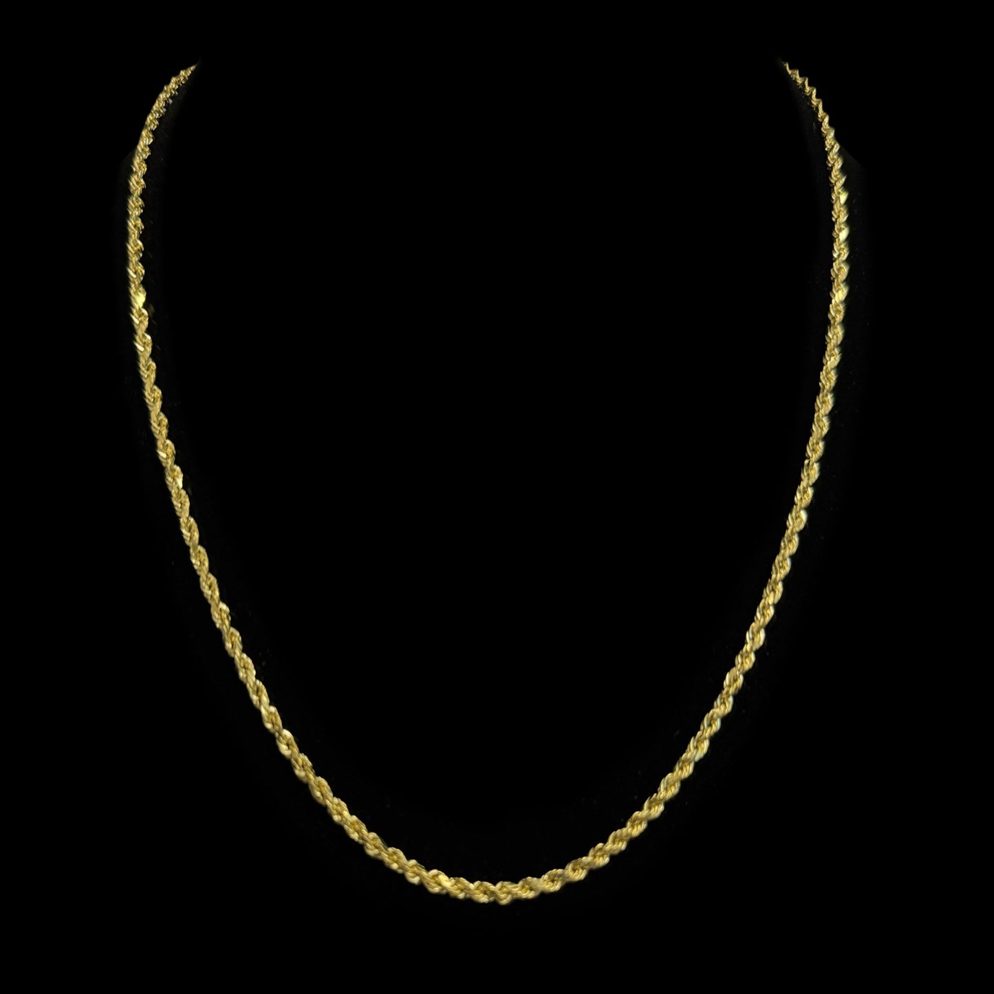 14K GOLD ROPE HOLLOW CHAIN (3.1GR 2.5MM 18")