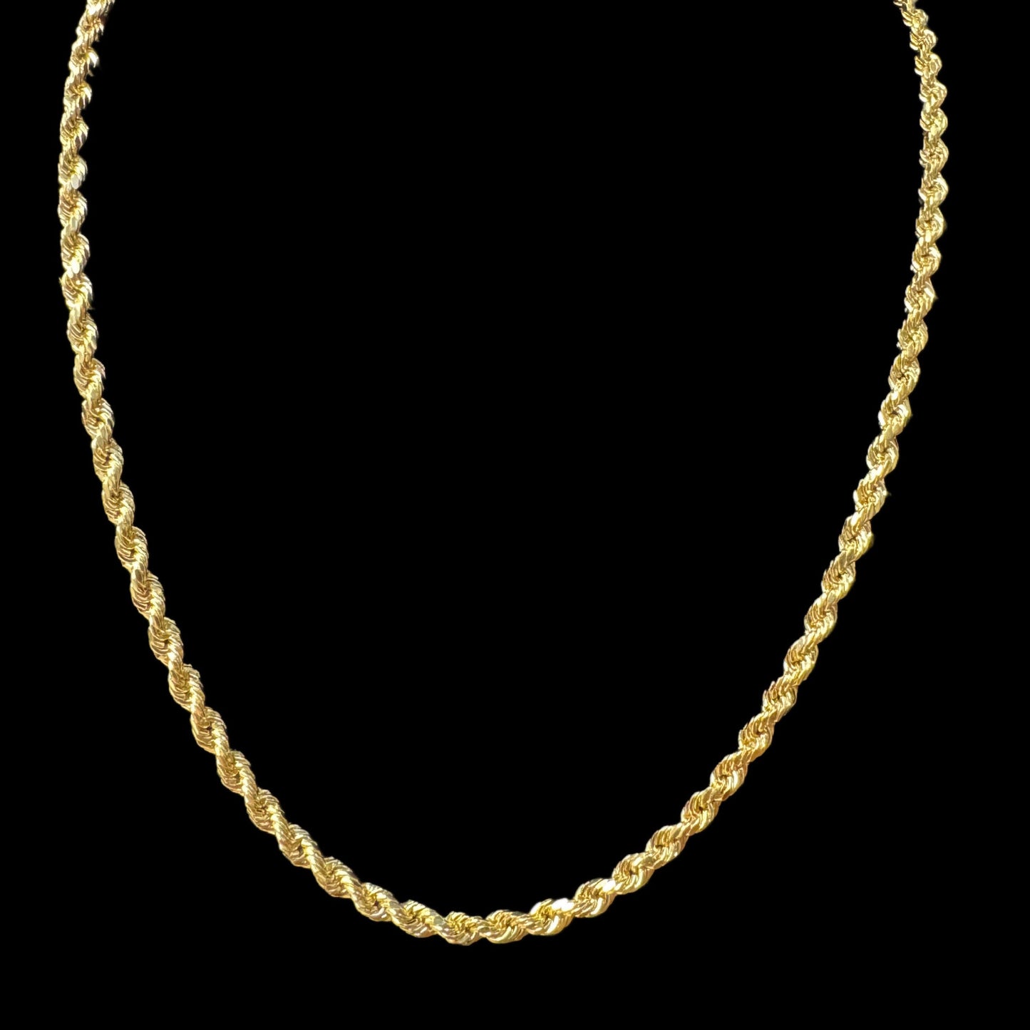 14K HOLLOW ROPE CHAIN (6.4GR 3.8MM 20")
