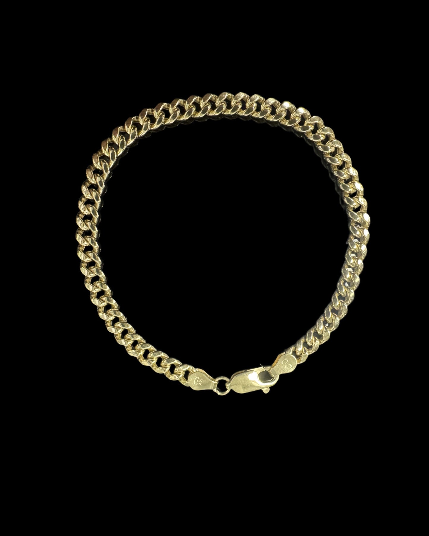 BRACELET CUBANA CLASICA 4.5GR 4.5MM 14K 7"