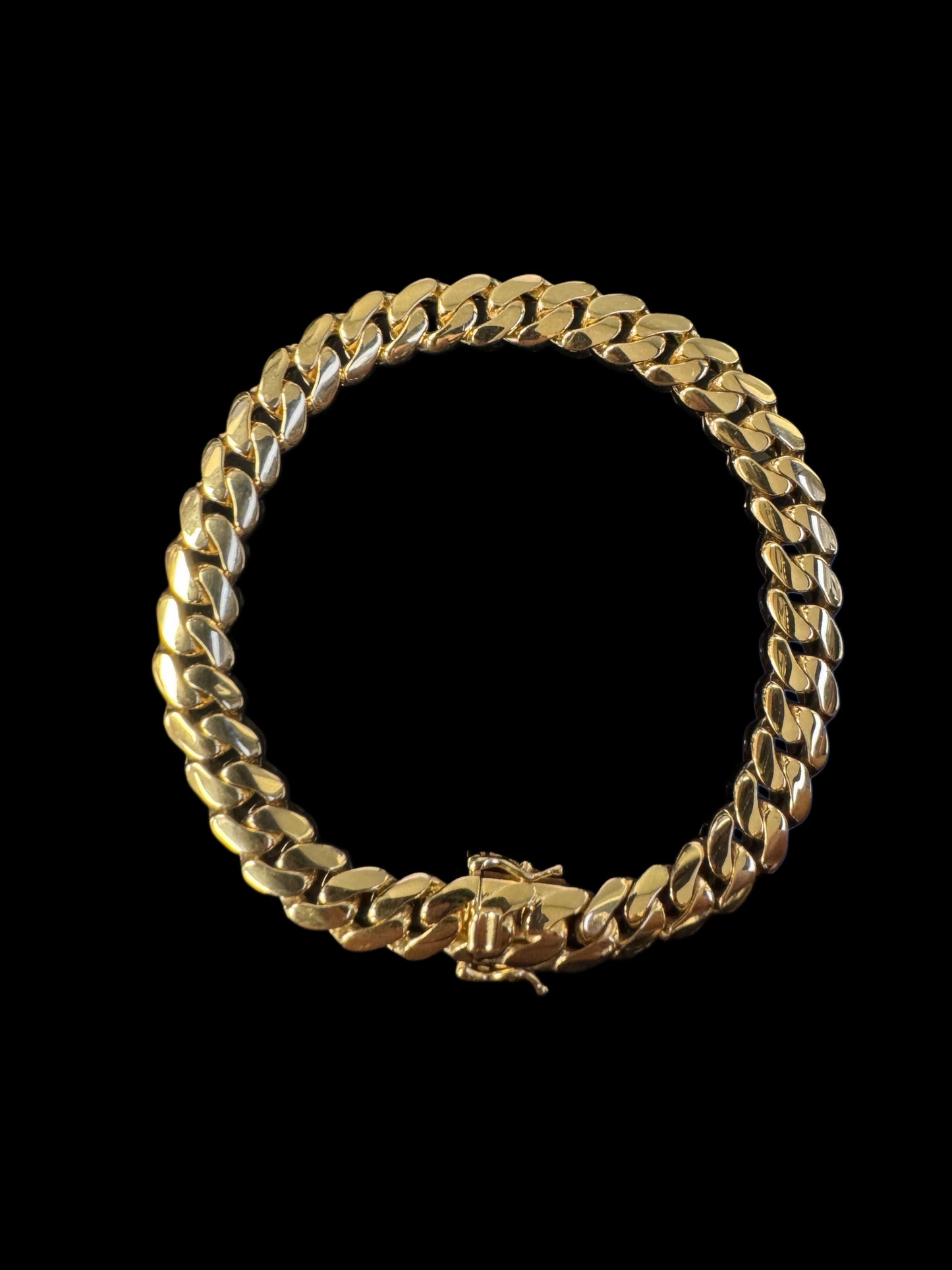 BRACELET CUBANO SEMISOLIDO 15GR 8.5MM 14K 8.5"