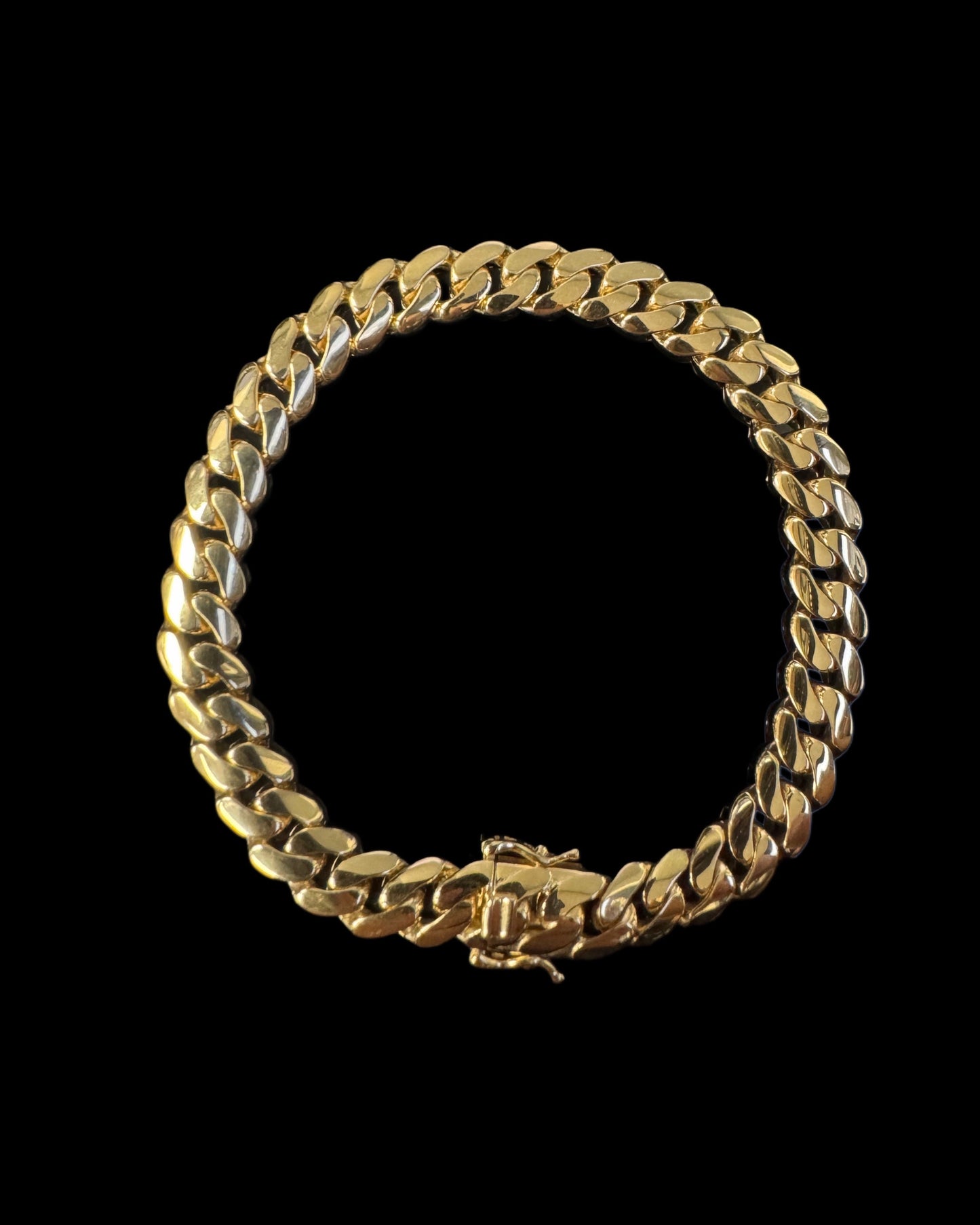 BRACELET CUBANO SEMISOLIDO 22.3GR 12.2MM 14K 8.5"