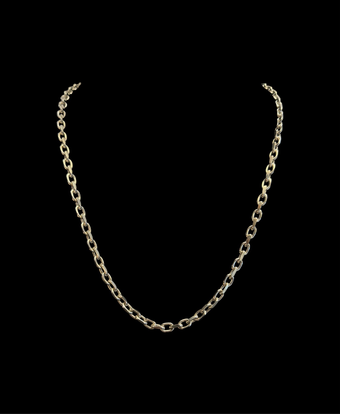 925 SILVER WHITE GOLD HM CHAIN (33.3GR 4.6MM 22")