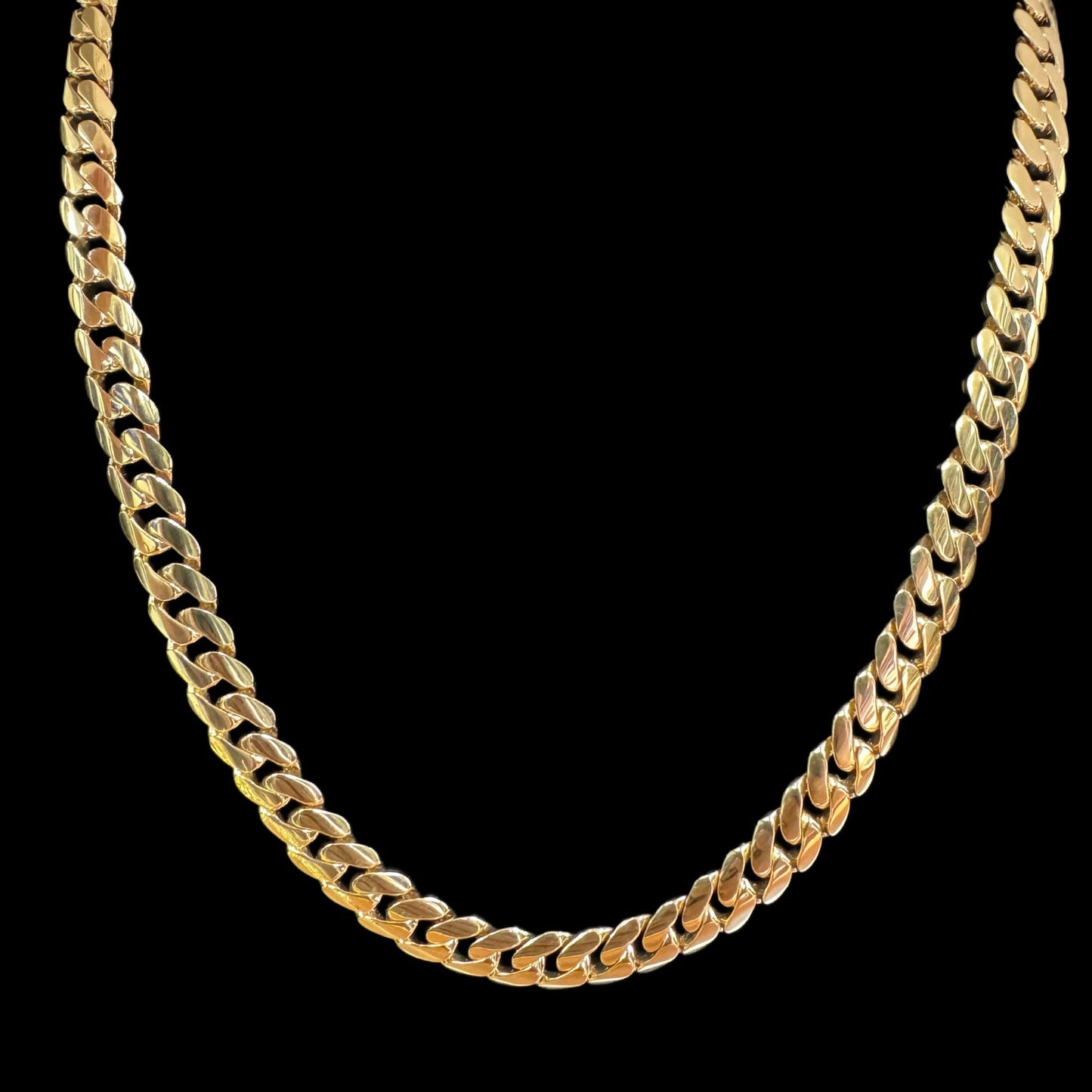 14K SEMI-SOLID CUBAN CHAIN (30.9GR 8.5MM 20")