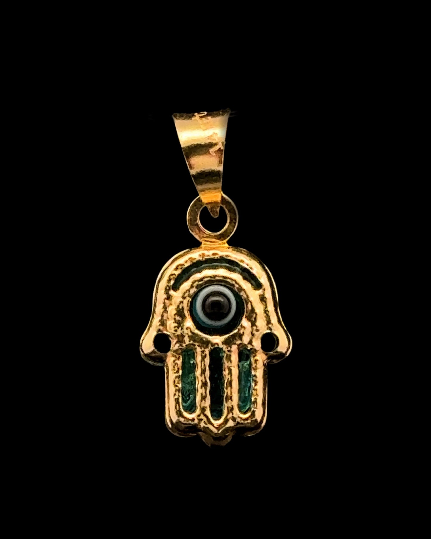 Turkish Hamsa Pendant 1GR 14K