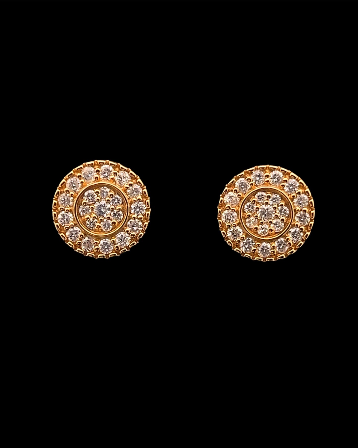14K STERLING YELLOW EARRINGS (0.525CT 10.70MM)