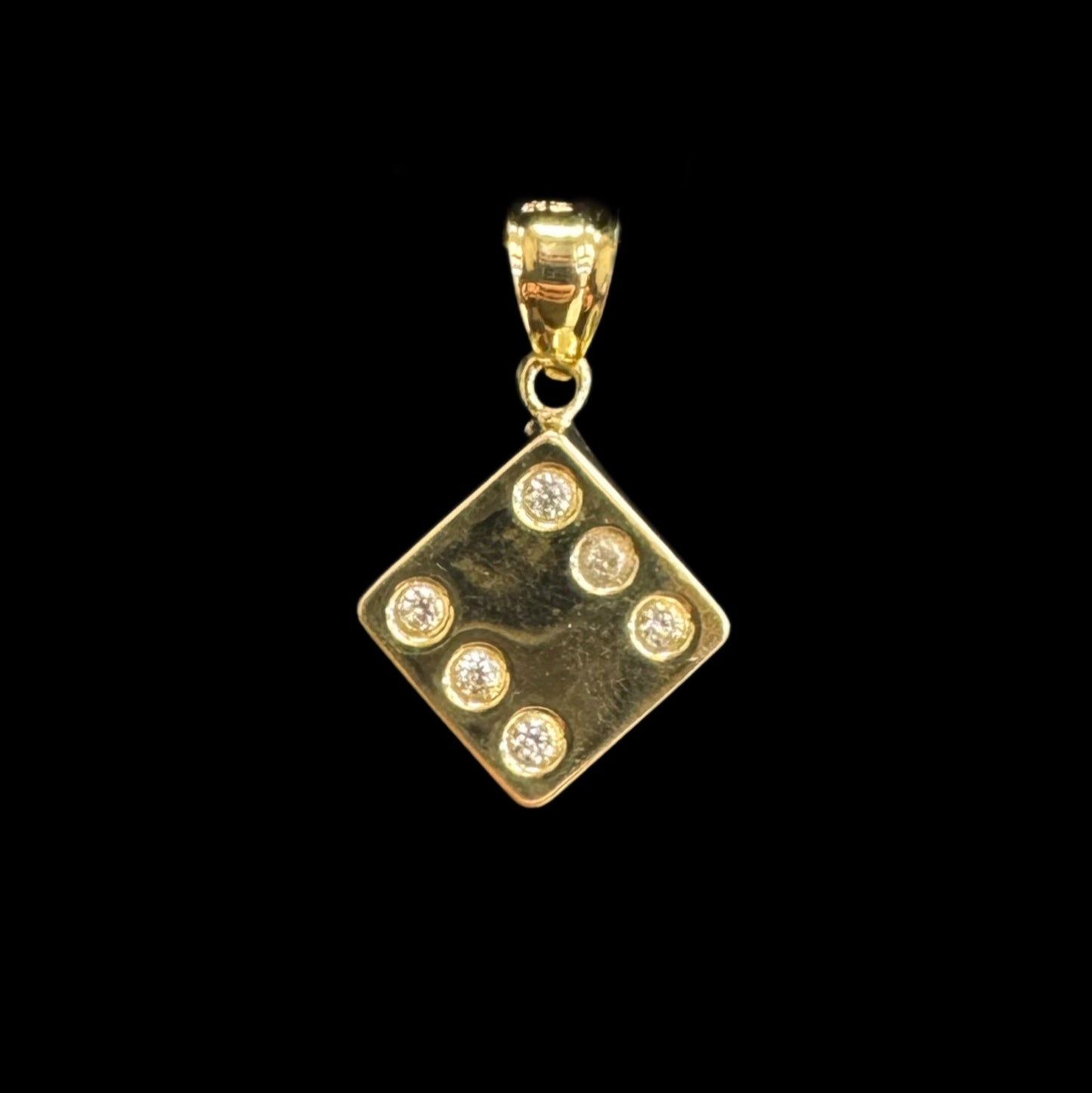 14K GOLD DICE PENDANT (2,4GR)