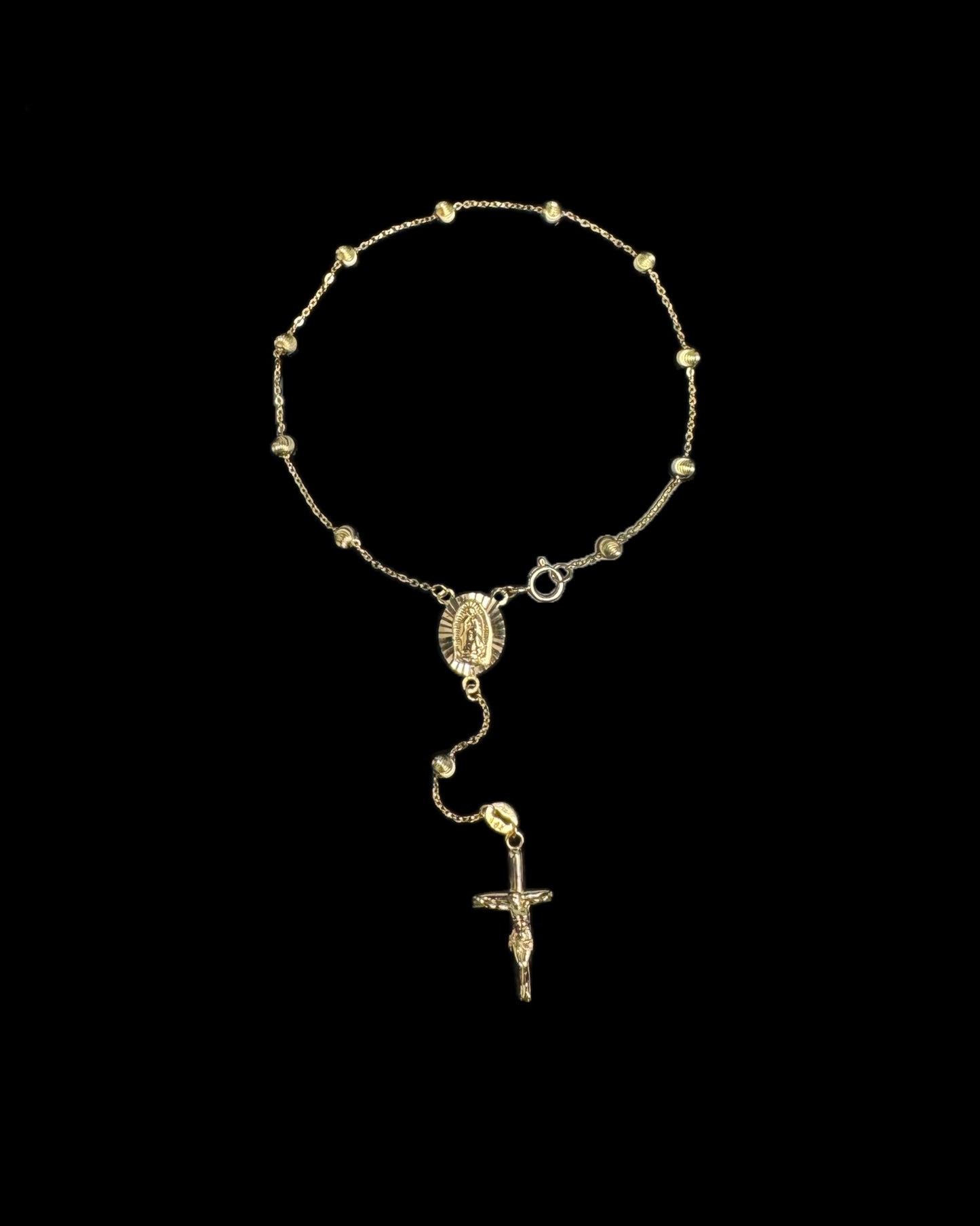 14K GOLD BRACELET ROSARIO (2.5GR 7")