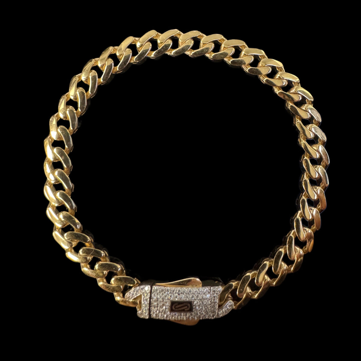 14K MONACO BRACELET (5.8GR 6MM 7")