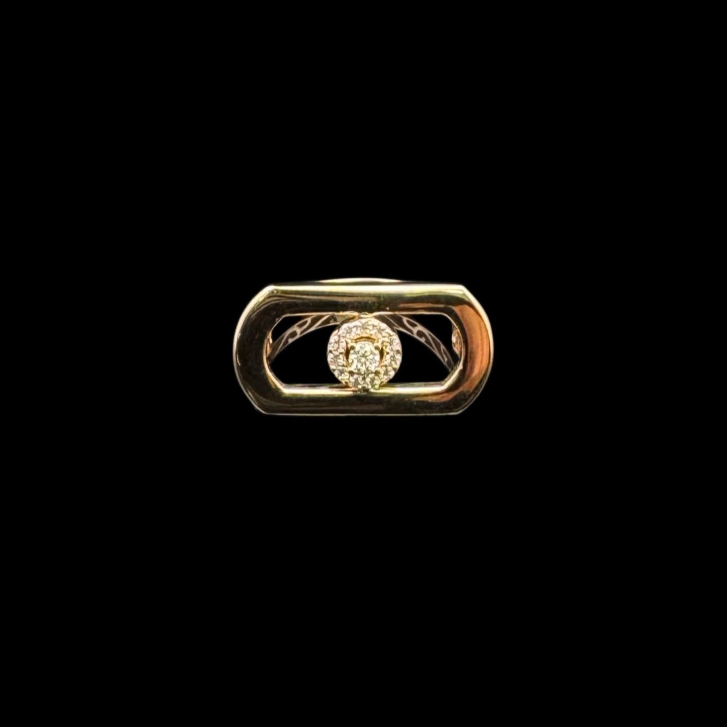 14K GOLD CZ RING (2.2GR 6.5")