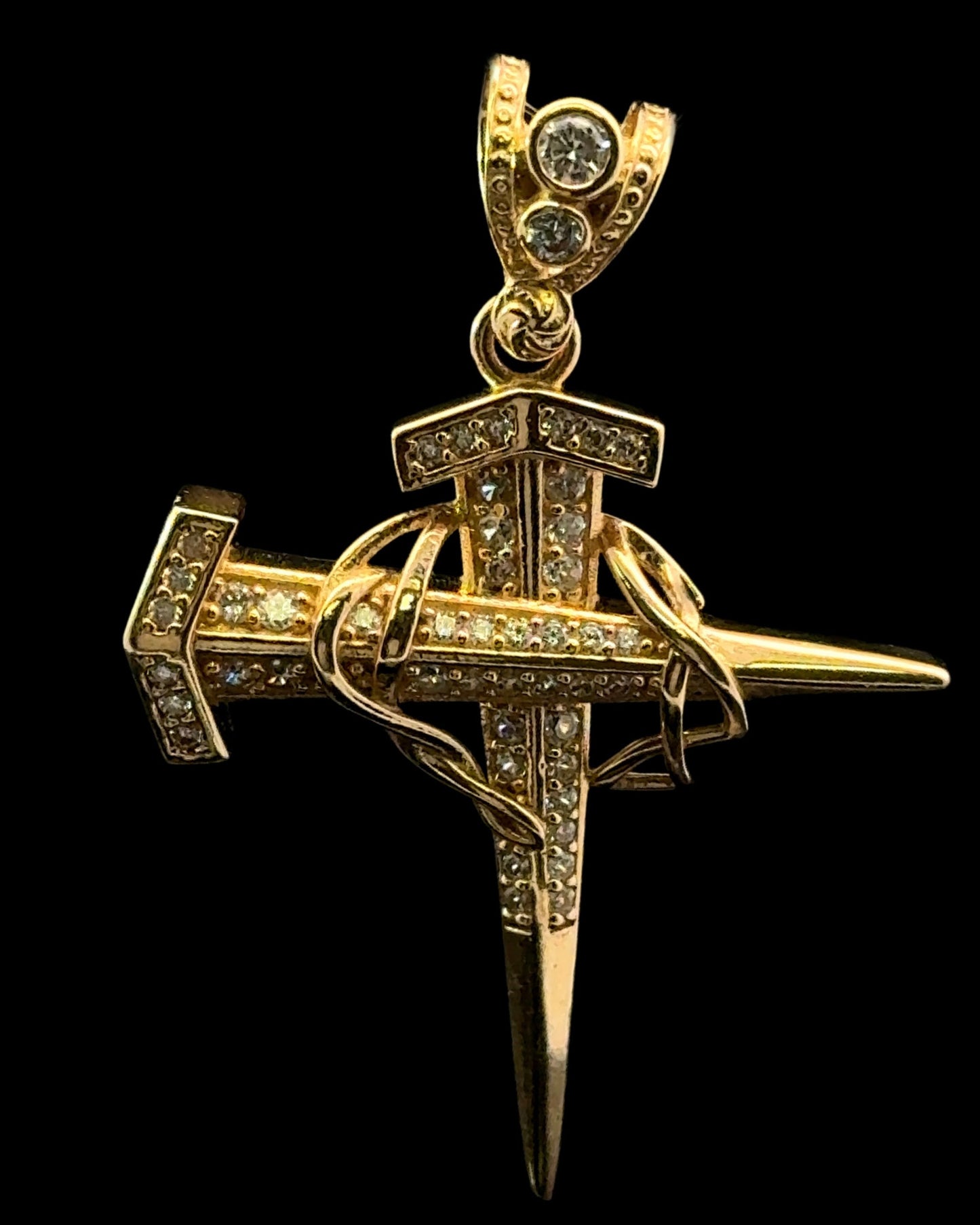 PENDANT CRUZ CLAVOS CZ 7GR 14K