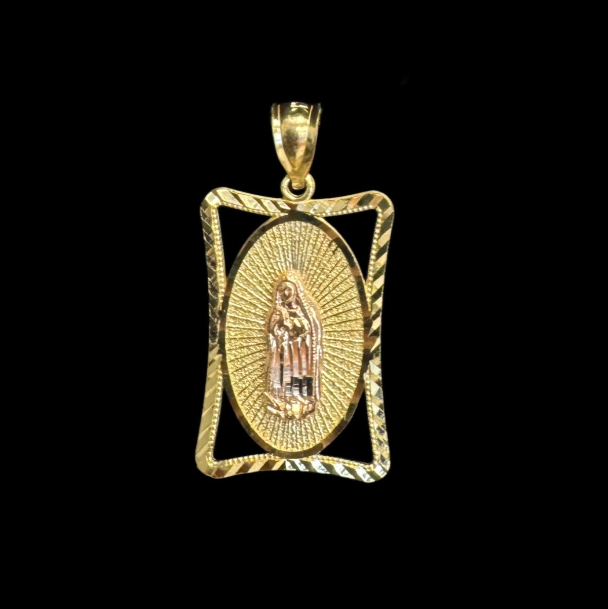 14K GOLD VIRGEN MARIA PENDANT (3GR)