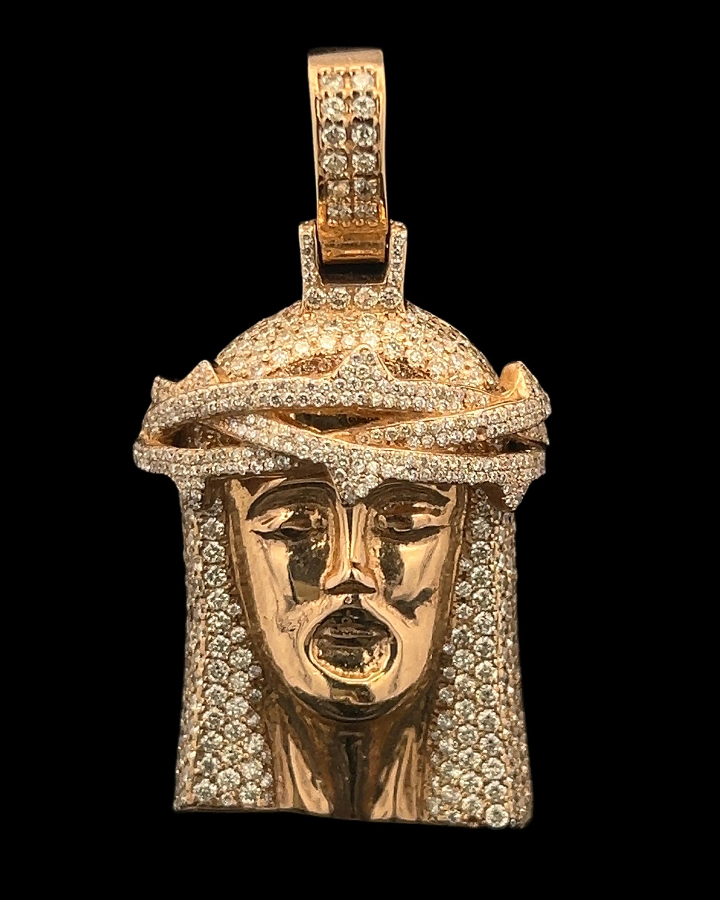 Yellow Gold Jesus Piece 2.4CT 22.5GR 14K