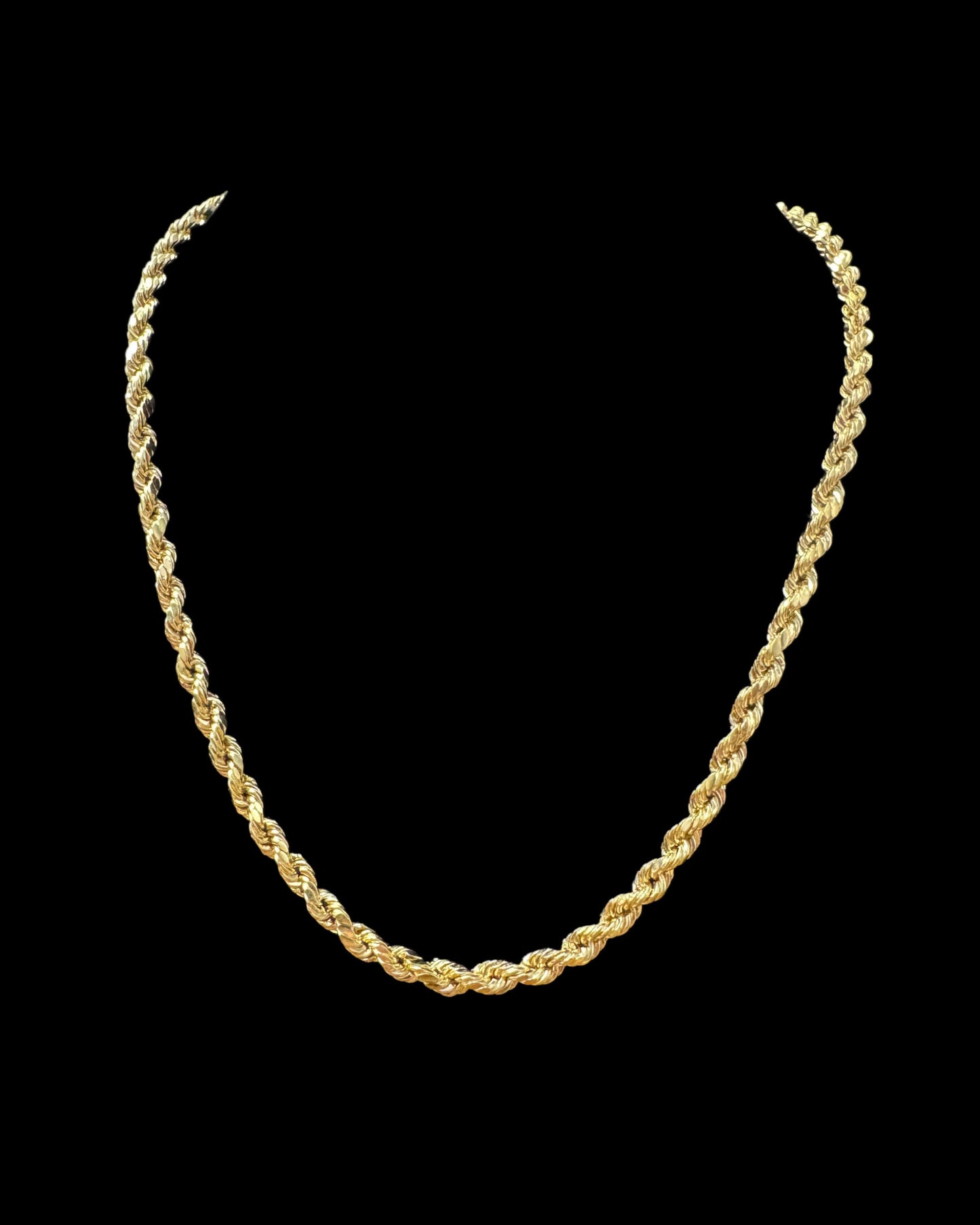 CADENA ROPE HOLLOW 9.9GR 5MM 14K 22"